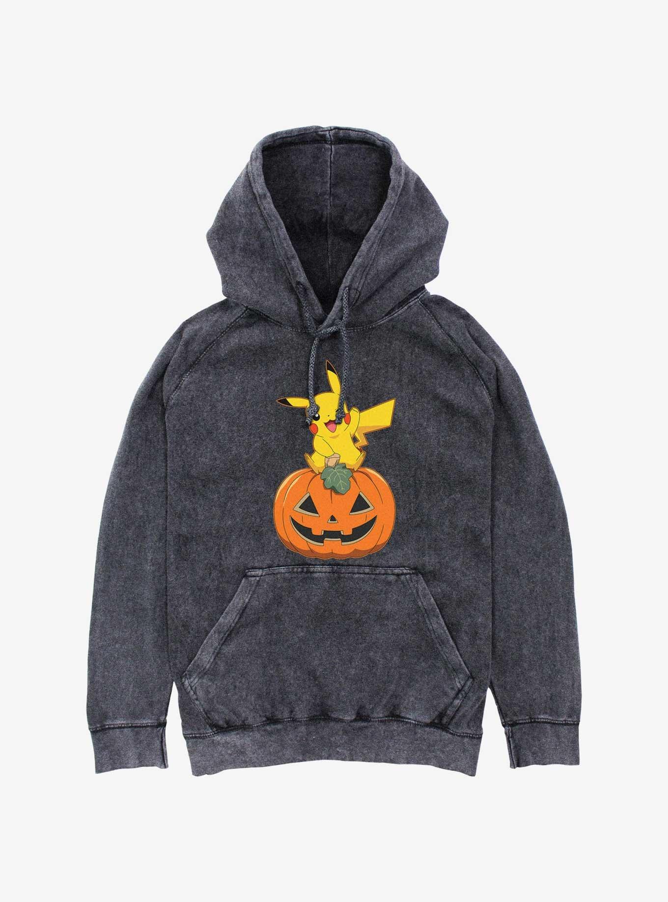 Pokemon Pikachu Pumpkin Mineral Wash Hoodie