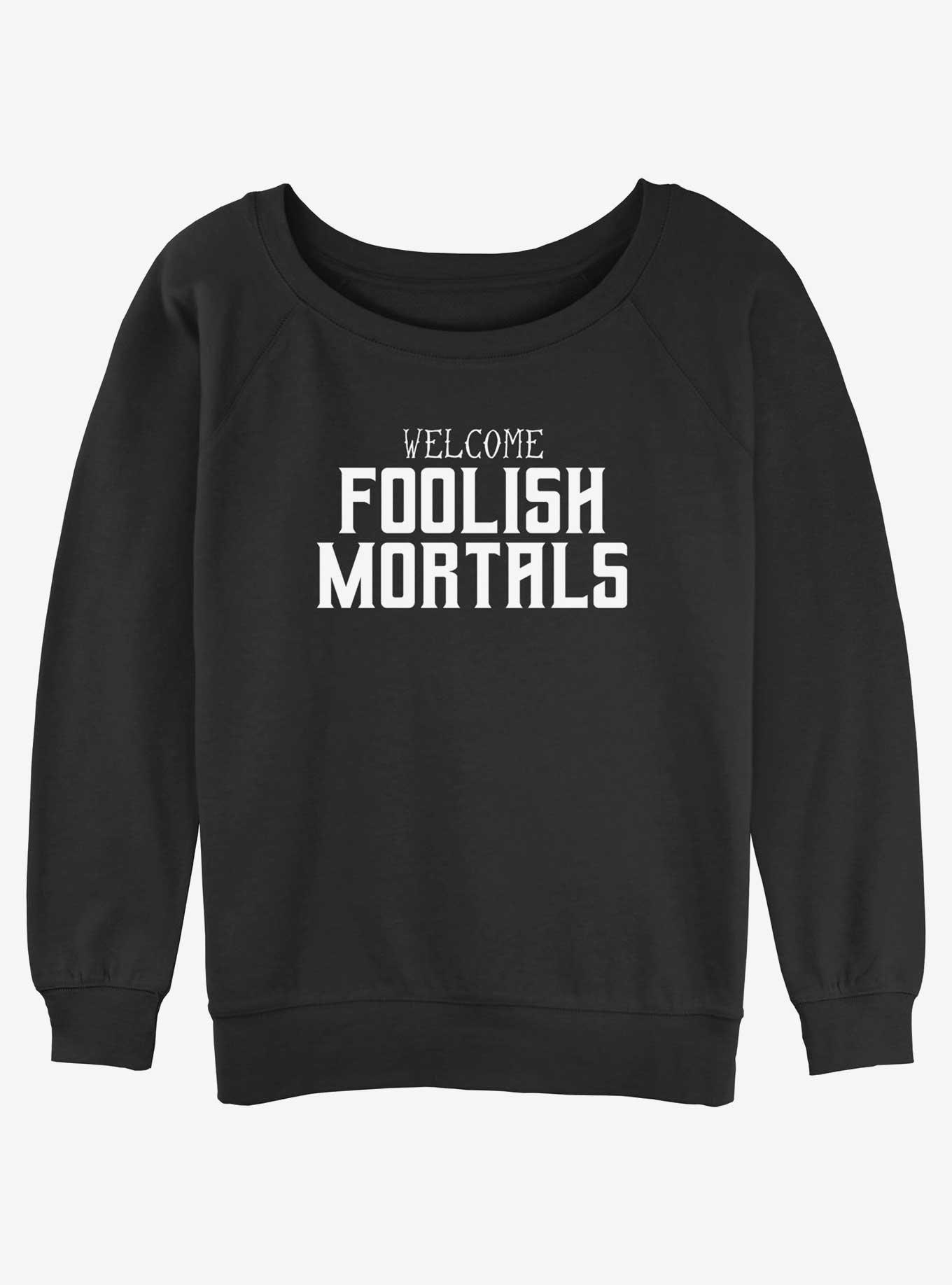 Disney The Haunted Mansion Foolish Mortals Girls Slouchy Sweatshirt, , hi-res