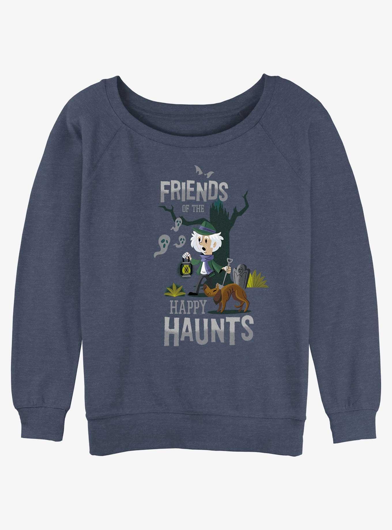 Disney The Haunted Mansion Friends Of The Happy Haunts Girls Slouchy Sweatshirt, BLUEHTR, hi-res