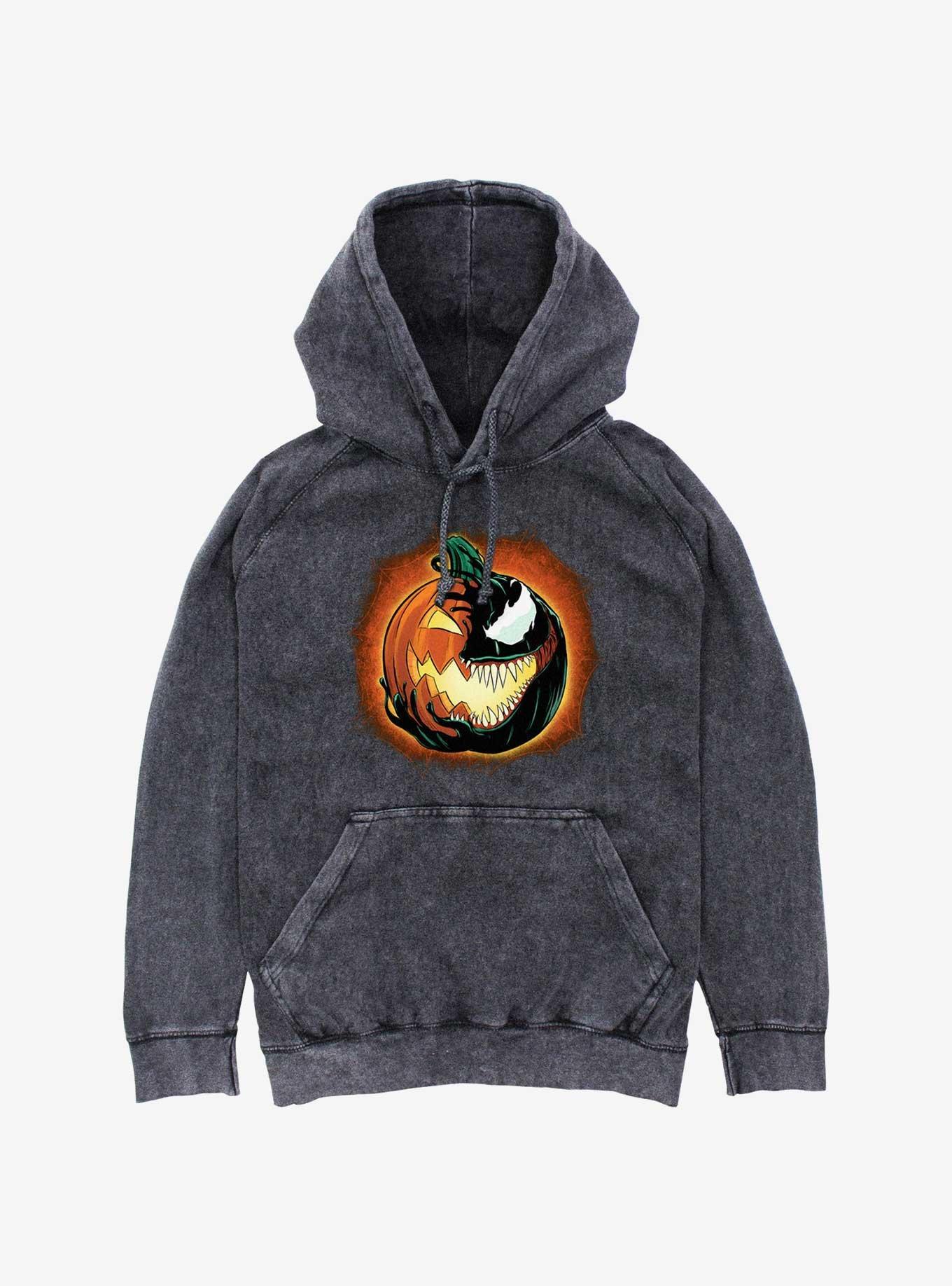 Marvel Venom Venomized Pumpkin Mineral Wash Hoodie, , hi-res