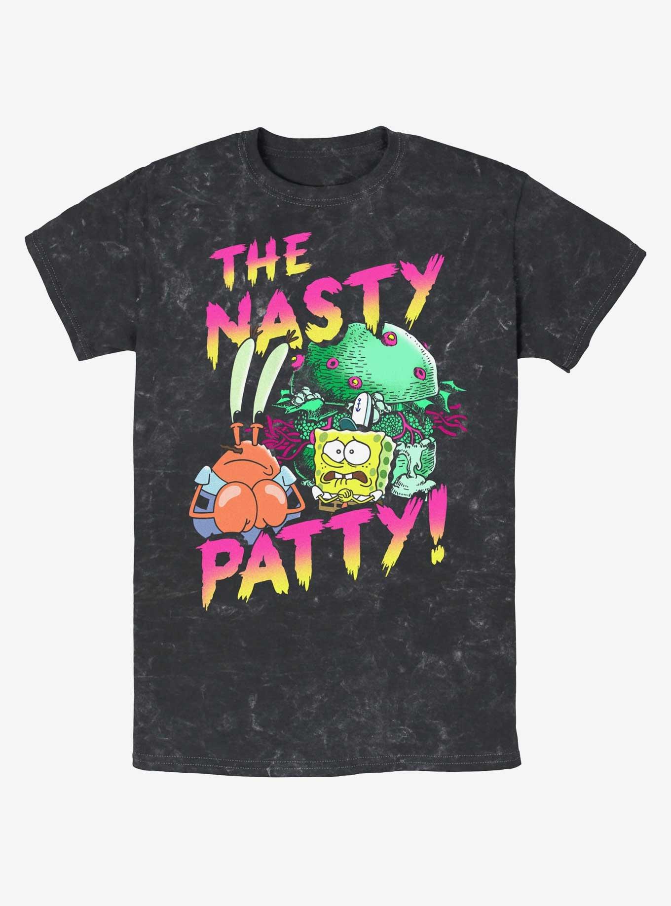 SpongeBob SquarePants Nasty Patty Mineral Wash T-Shirt, , hi-res