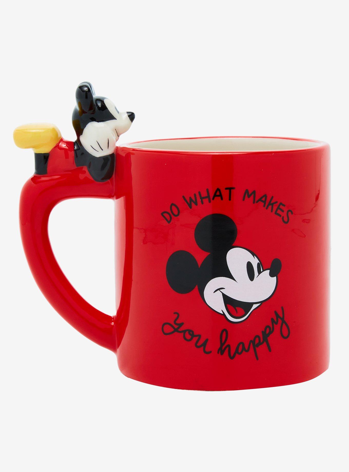 Disney Mickey Mouse Red Mug with Mickey Handle, , hi-res