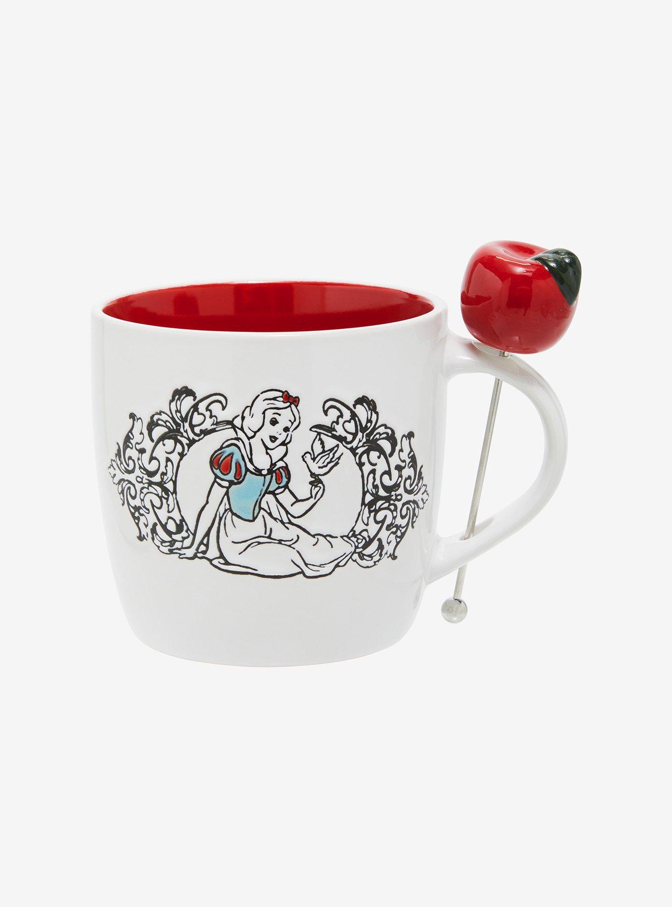 Disney Snow White and the Seven Dwarfs Portrait Mug with Apple Stirrer, , hi-res