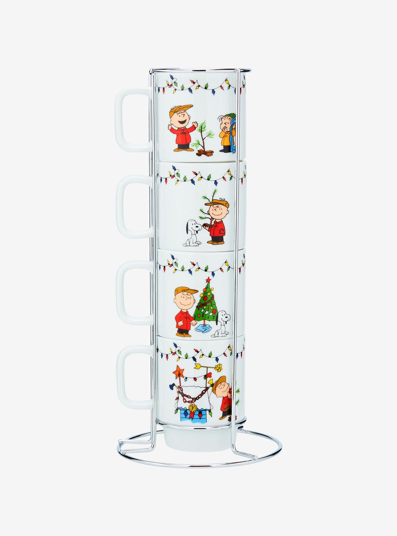 Peanuts Charlie Brown & Friends Christmas Stacked Mug Set, , hi-res