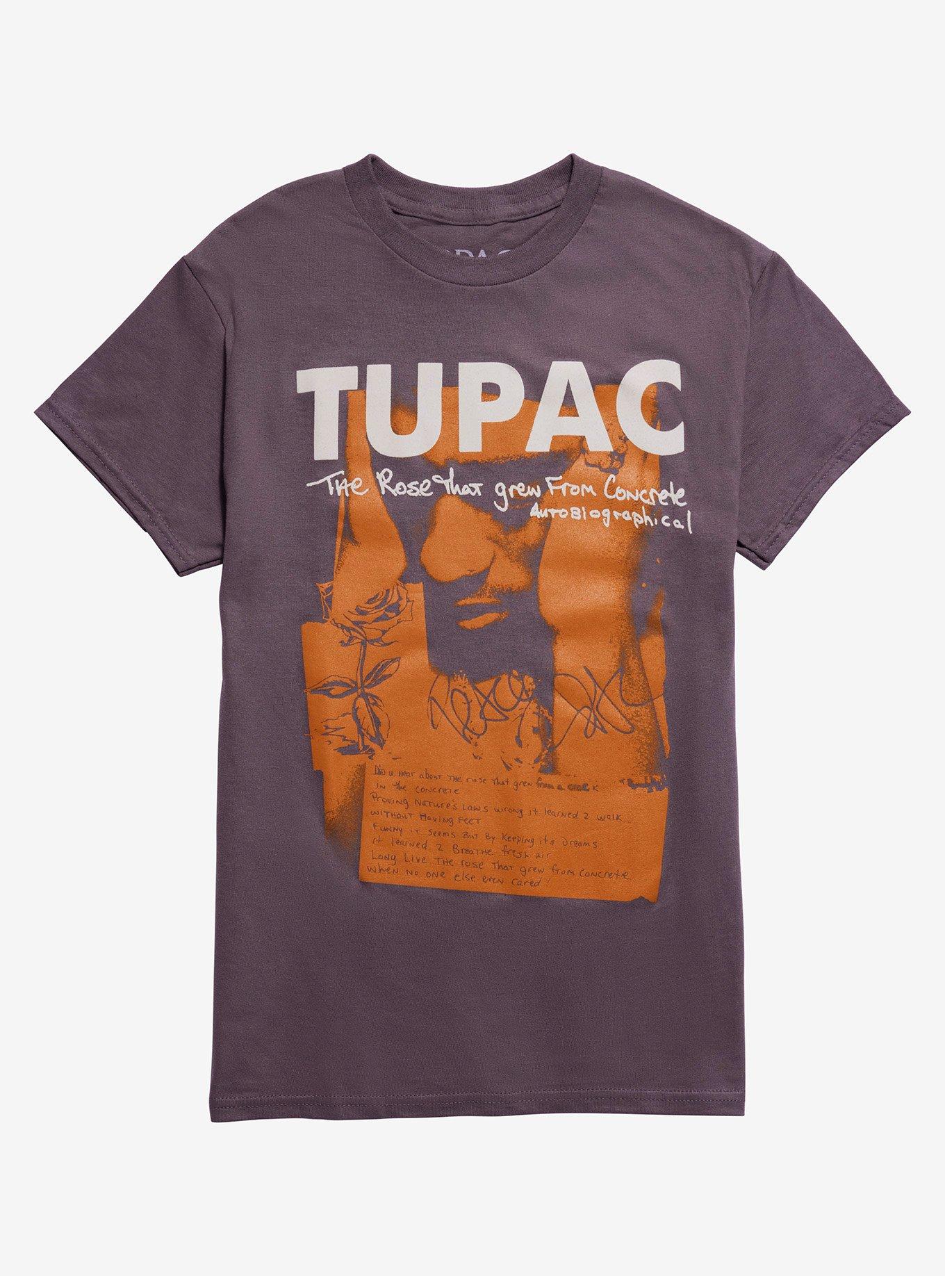 Tupac The Rose That Grew From Concrete Collage Boyfriend Fit Girls T-Shirt, , hi-res