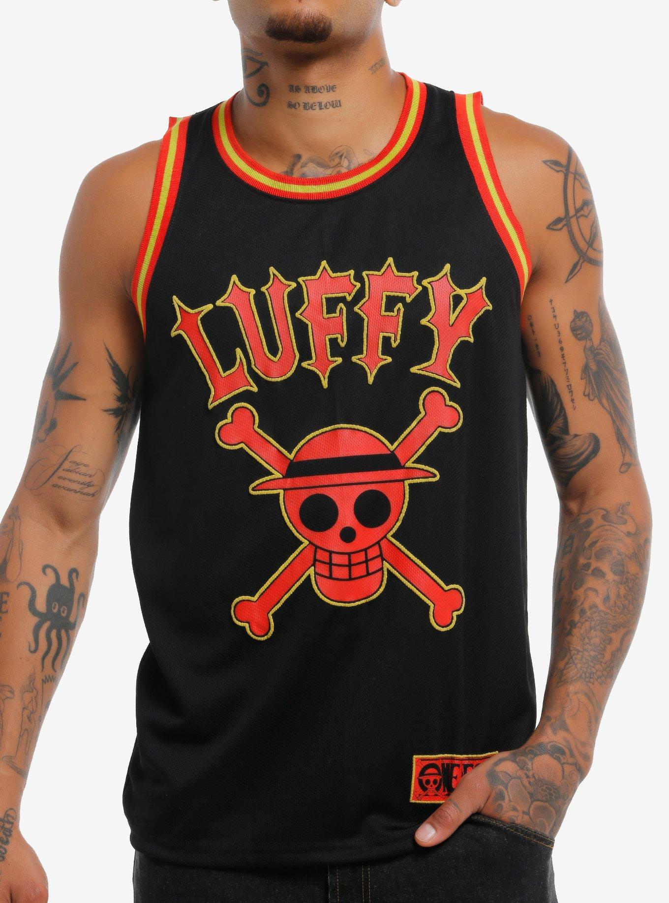 One Piece Luffy Double-Sided Basketball Jersey, , hi-res