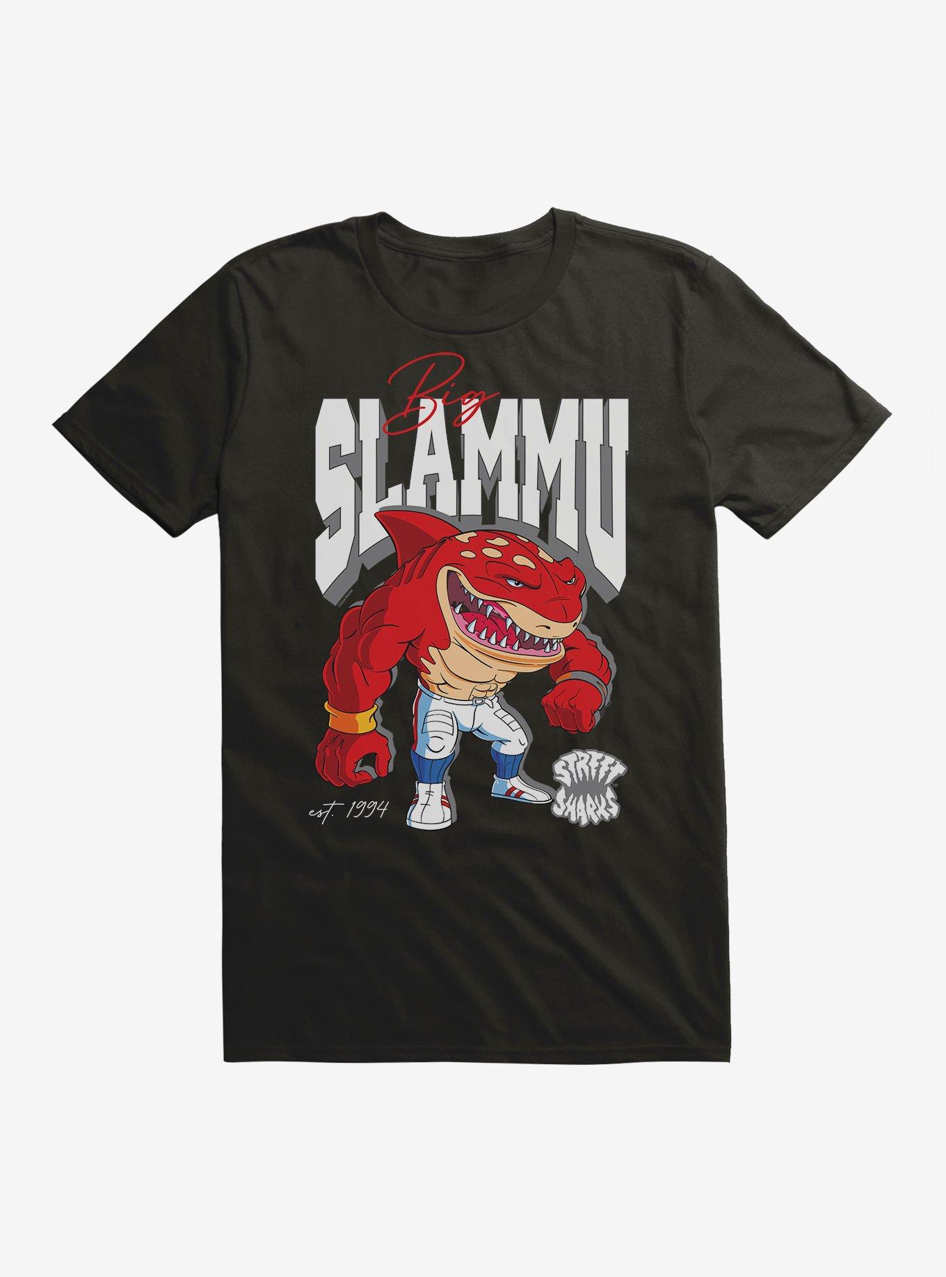 Street Sharks Big Slammu Est 1994 T-Shirt, BLACK, hi-res