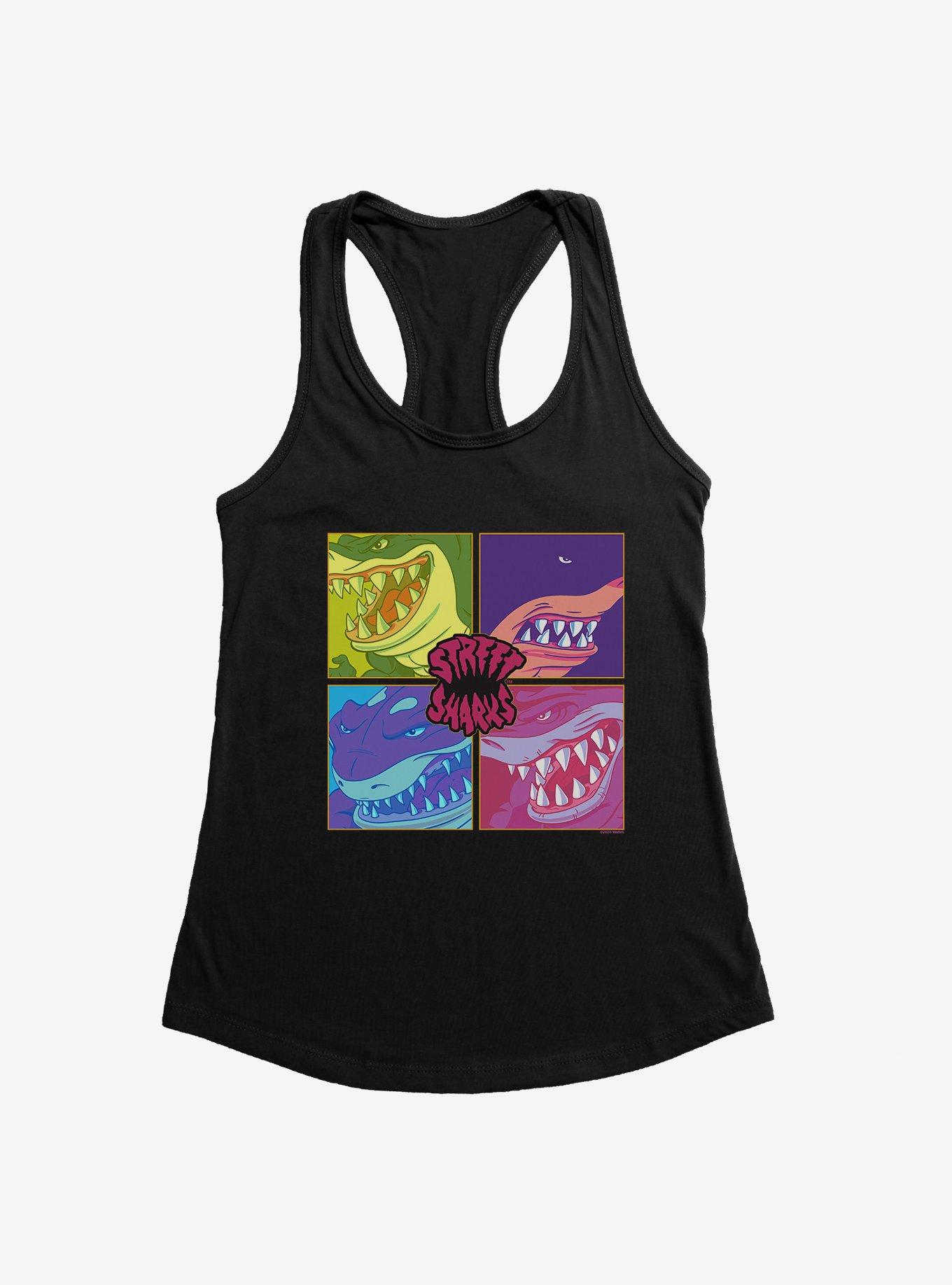 Street Sharks Street Sharks Duotines Girls Tank, BLACK, hi-res