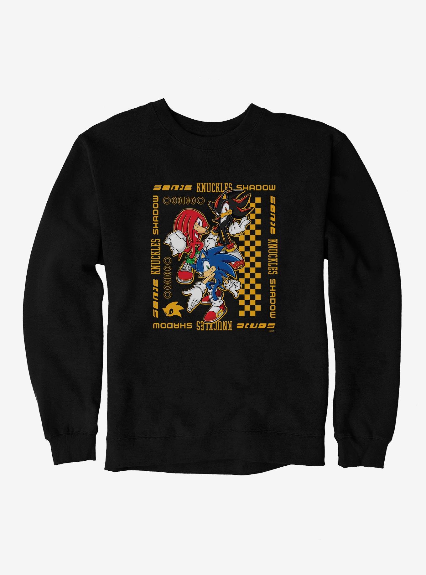 Sonic The Hedgehog Group Retro Sweatshirt, BLACK, hi-res