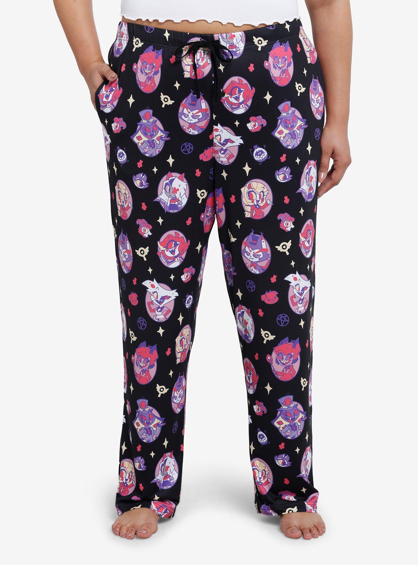 Hazbin Hotel Chibi Characters Pajama Pants Plus Size | Hot Topic
