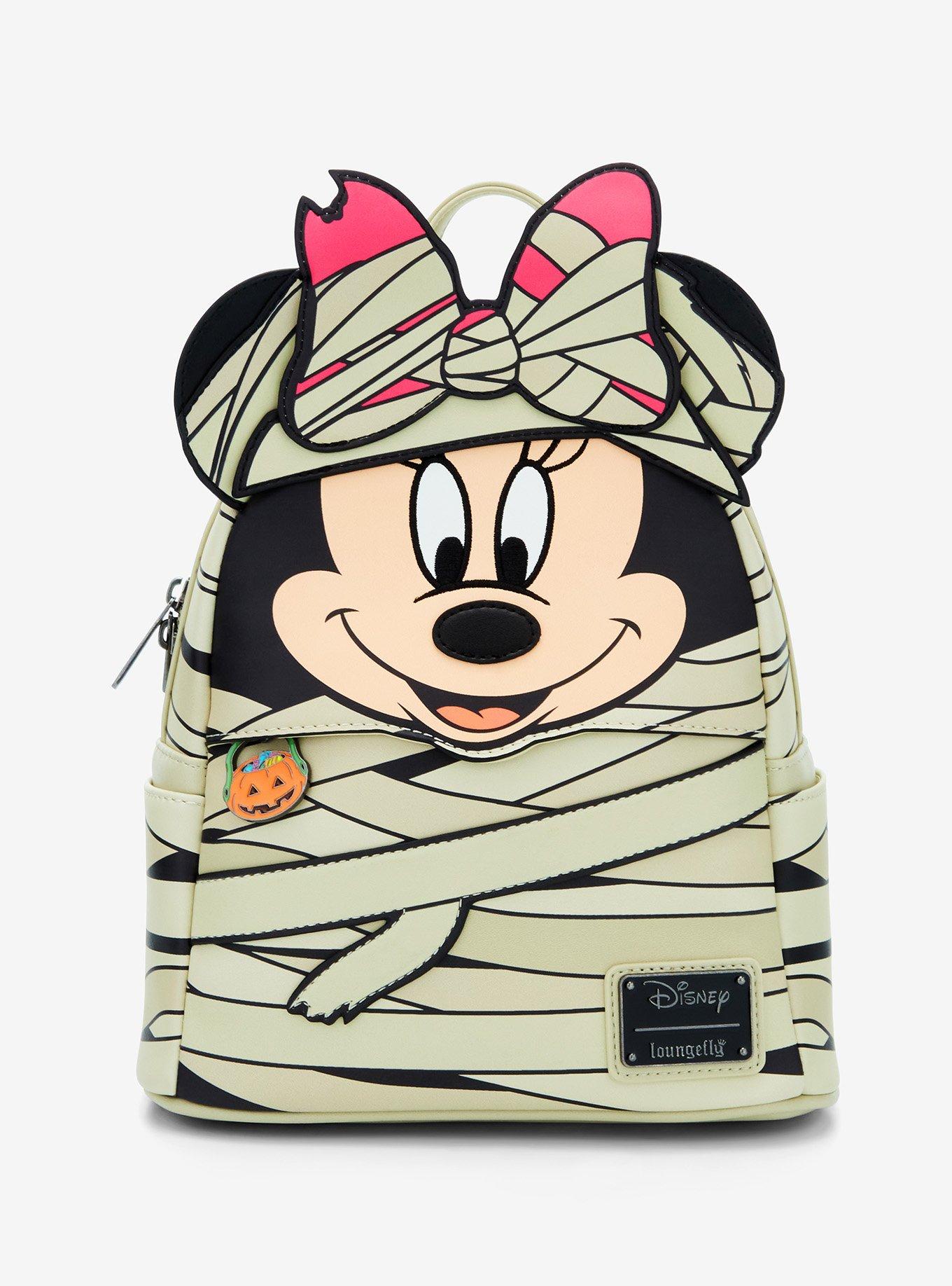 Loungefly Disney Minnie Mouse Mummy Glow-in-the-Dark Mini Backpack, , hi-res