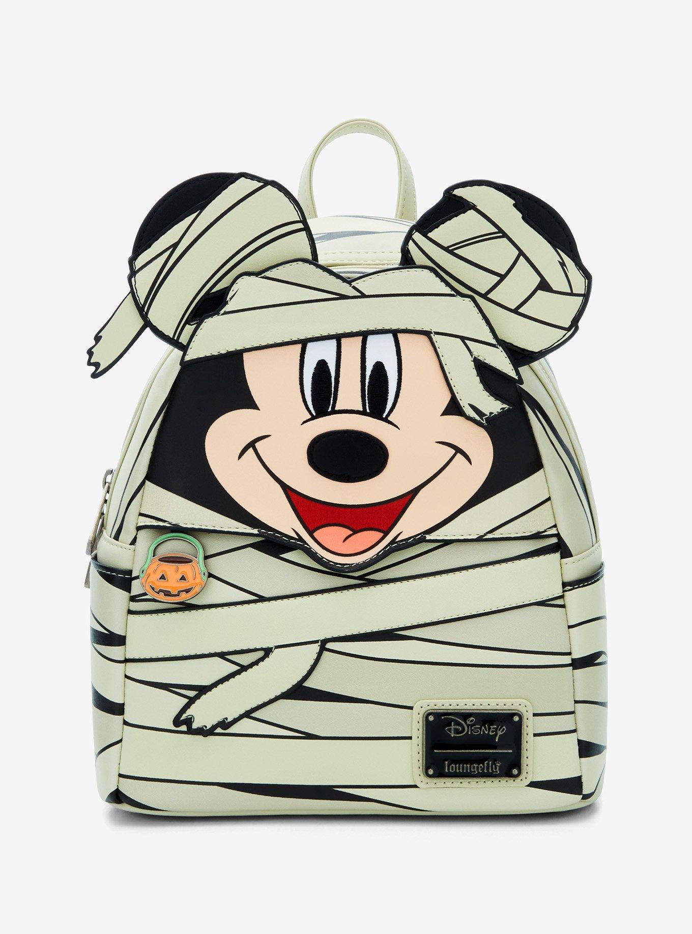 NWT Loungefly Disney Mickey Mouse high quality Jack-o'-lantern Glow in the Dark Mini Backpack