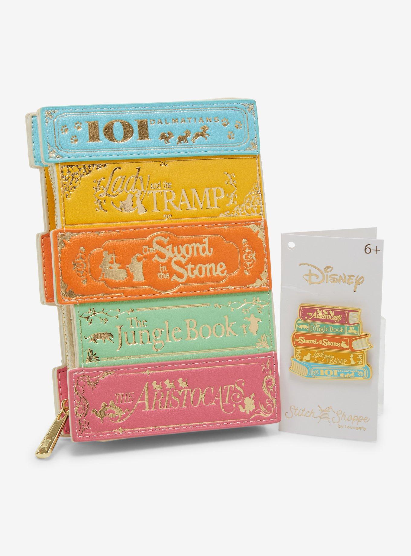 Loungefly Disney Classics Book Stack Small Snap Wallet, , hi-res