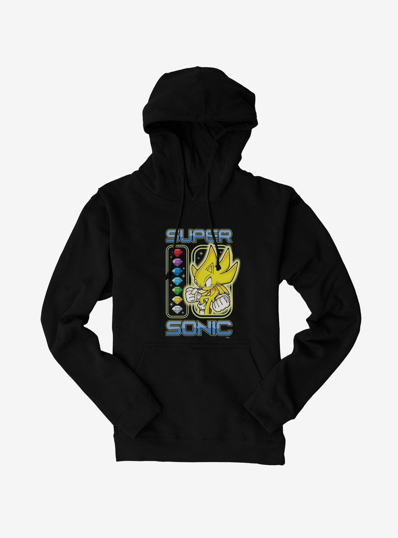 Sonic The Hedgehog Super Sonic Hoodie, BLACK, hi-res