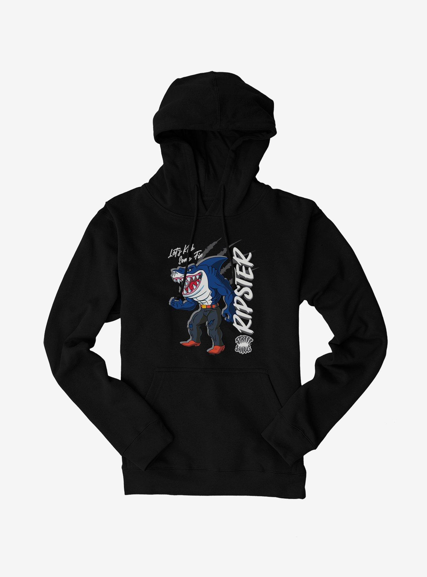 Street Sharks Ripster Lets Kick Some Fin Hoodie, , hi-res