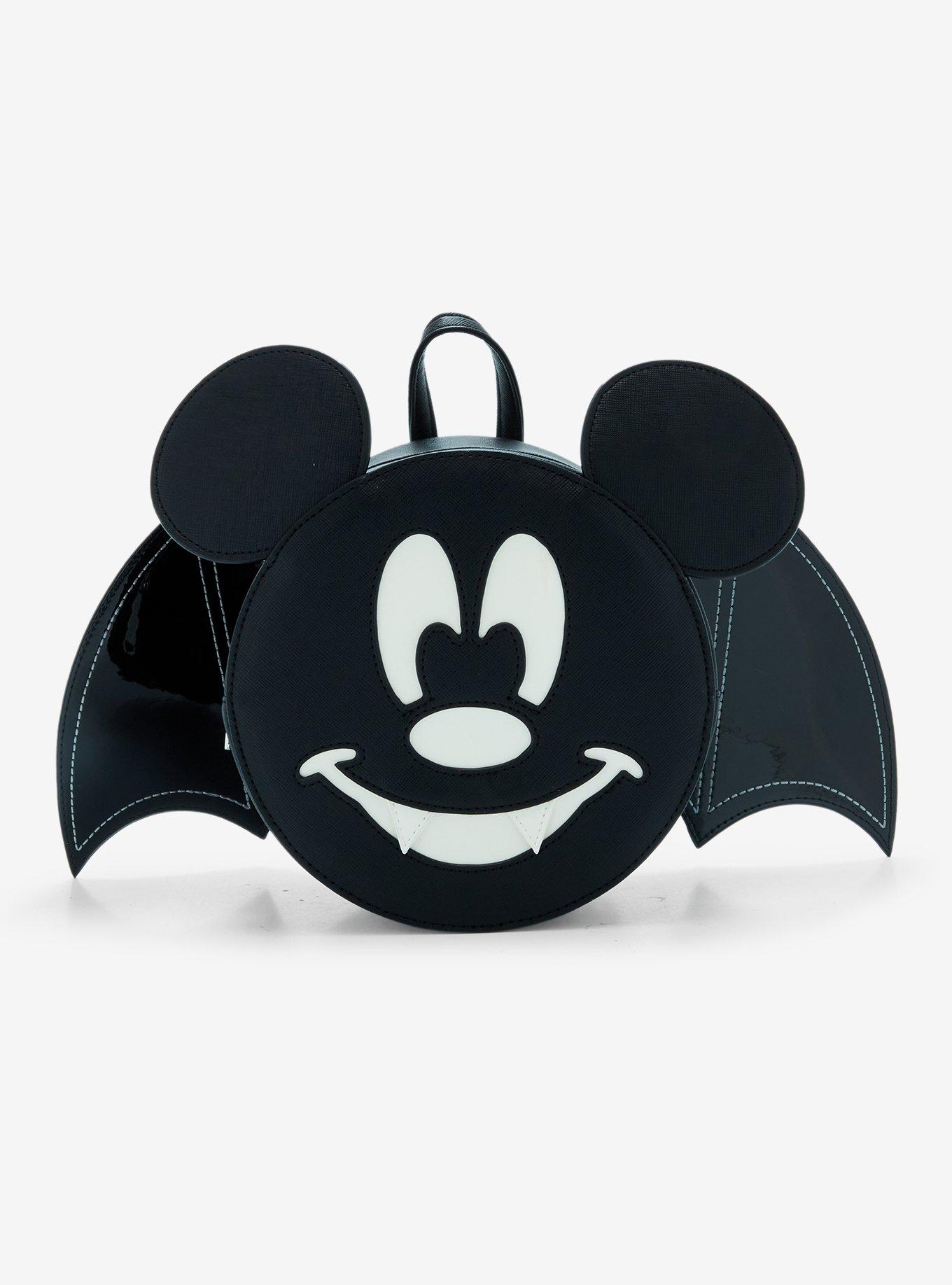 Loungefly Mickey Bat Figural Glow-in-the-Dark Convertible Mini Backpack