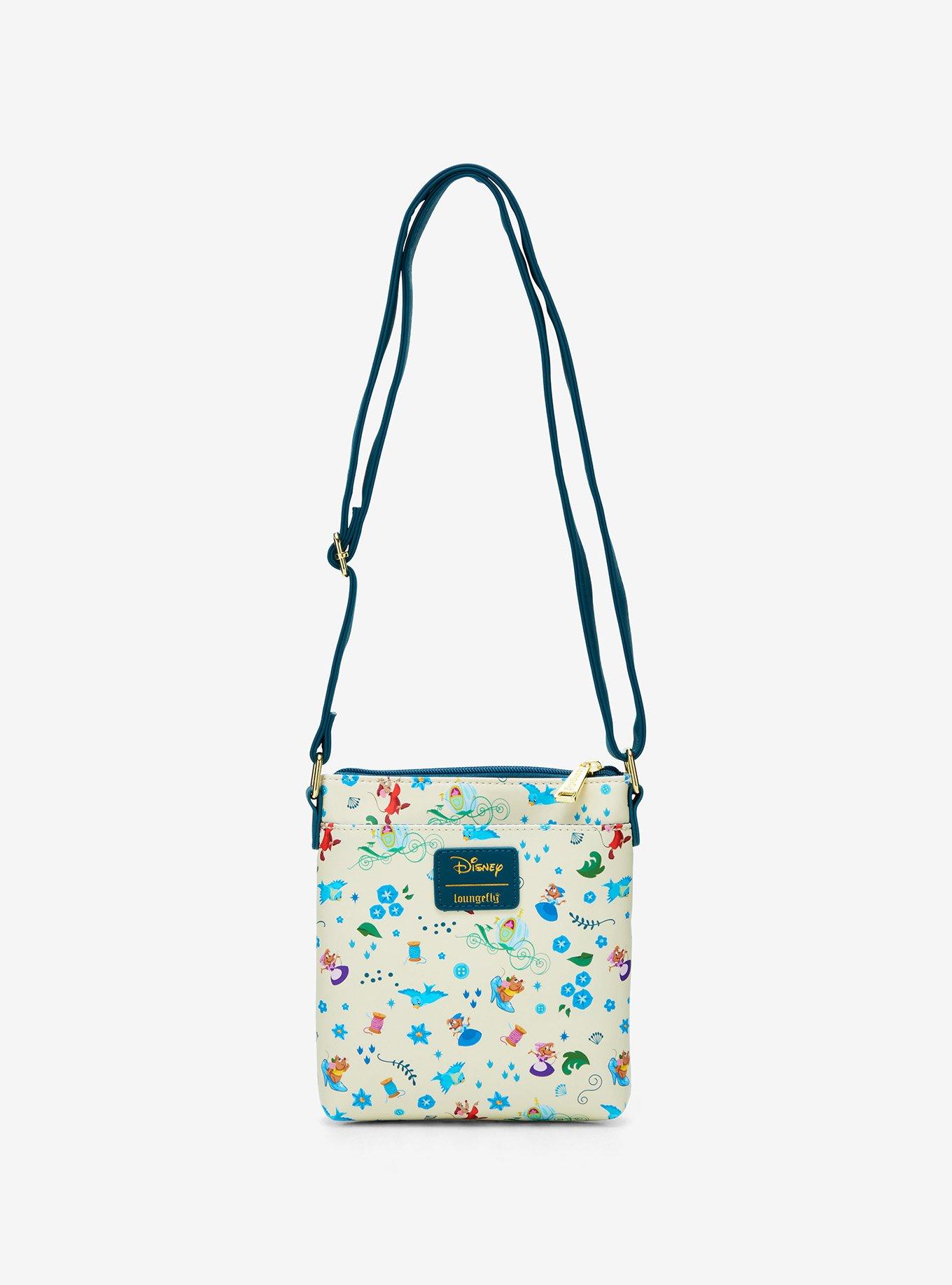 Loungefly Disney Cinderella Icons Allover Print Crossbody Bag, , hi-res