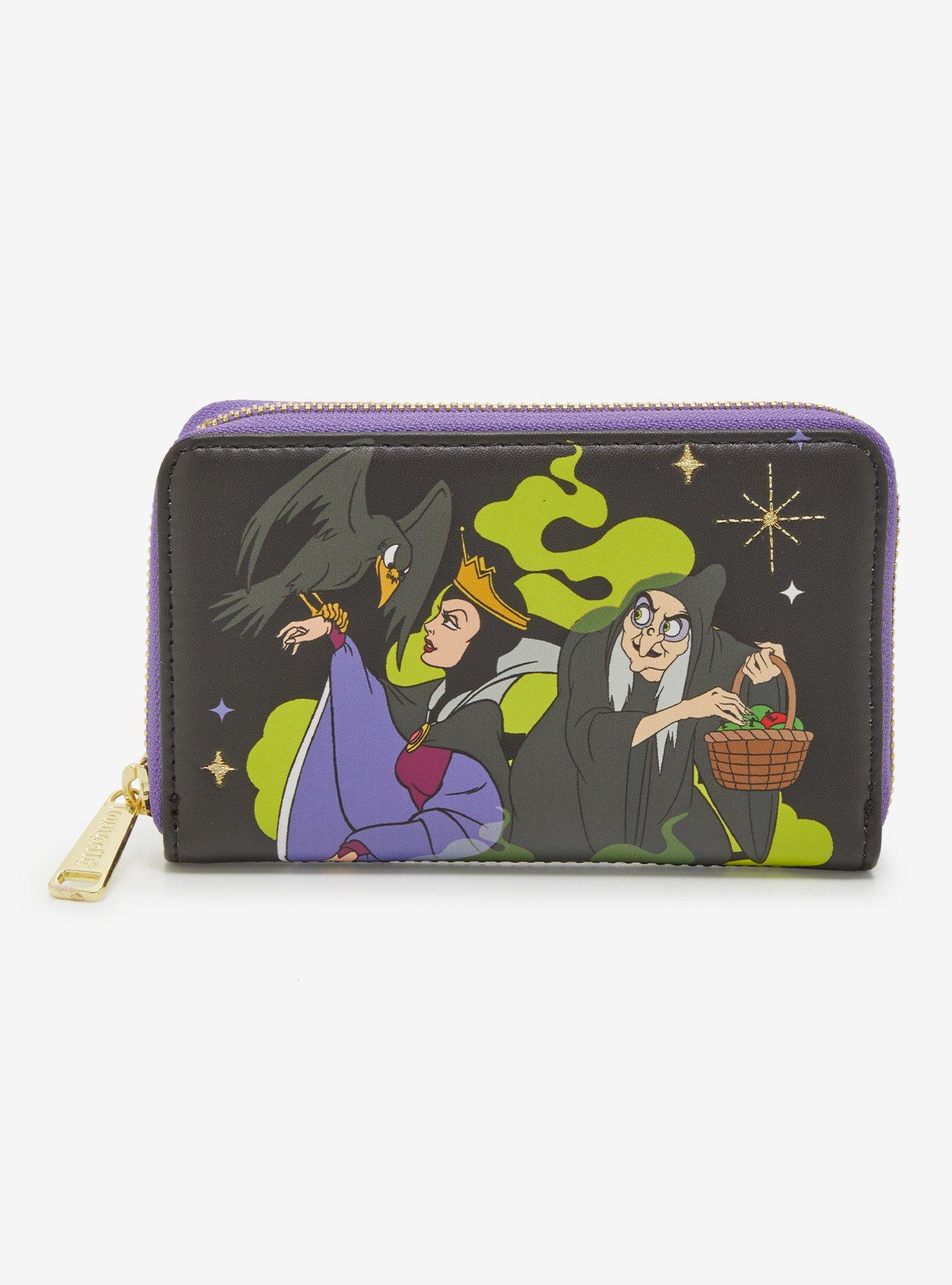 Loungefly Disney Snow White & the Seven Dwarfs Evil Queen Small Zip Wallet, , hi-res