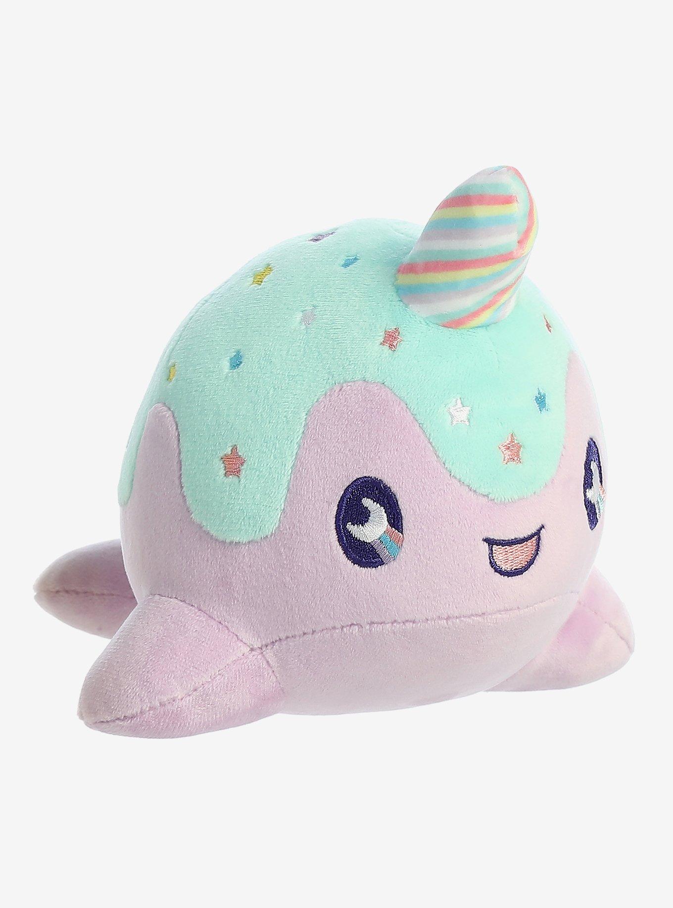 Tasty Peach Lollipop Nomwhal Purple Narwhal 7 Inch Plush, , hi-res