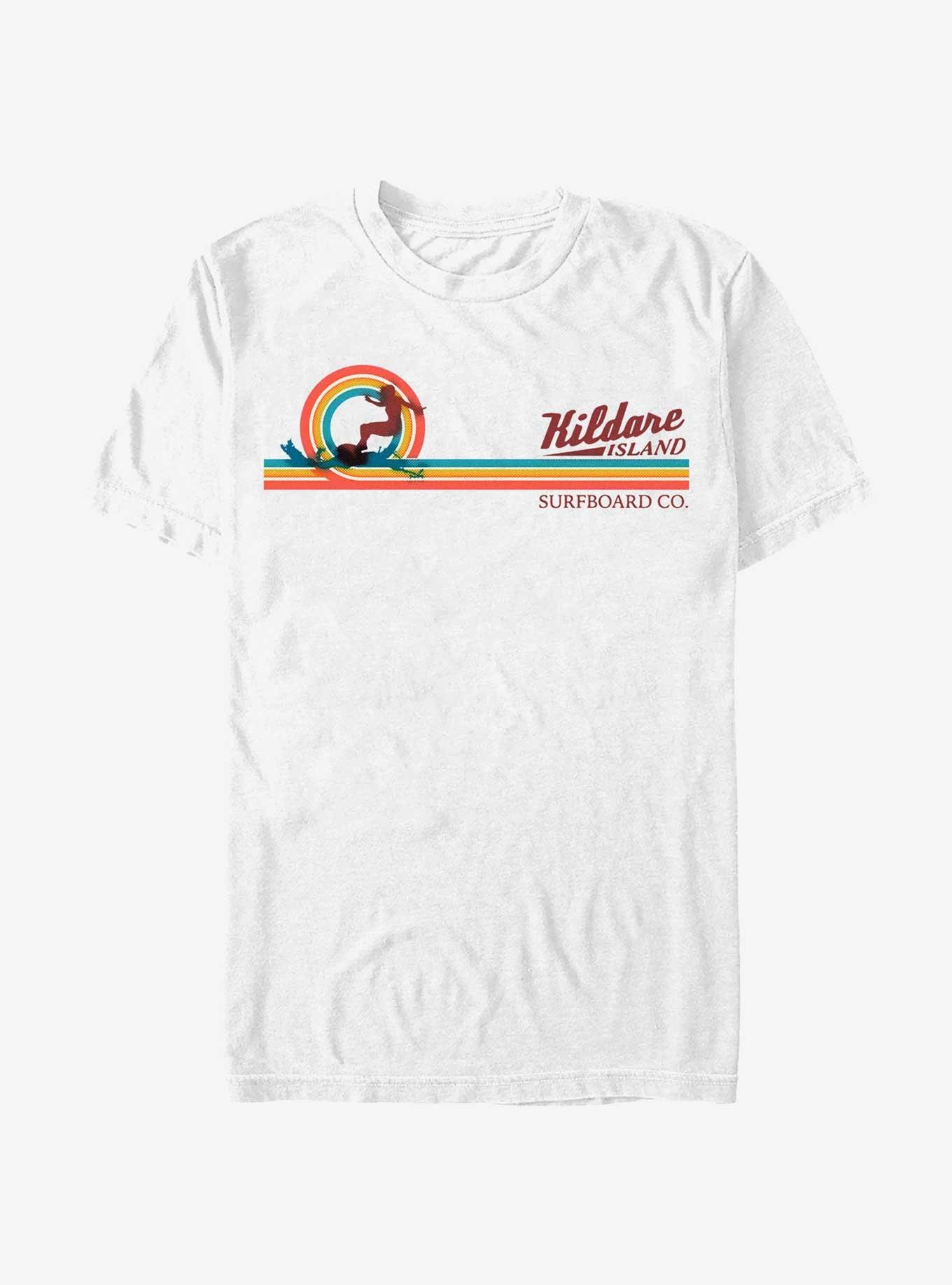 Outer Banks Girl Surfing Kildare Island T-Shirt