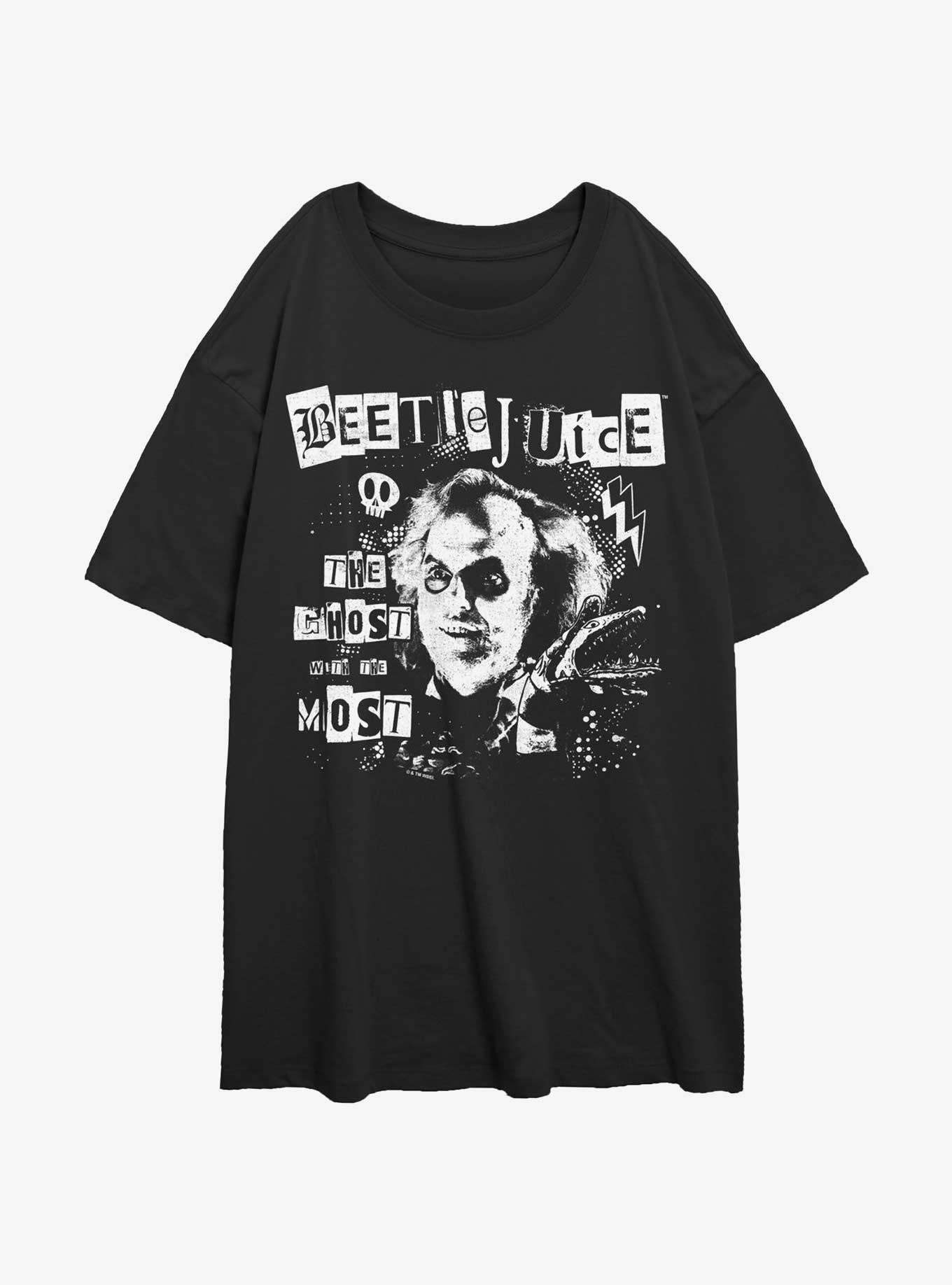 Beetlejuice Punk Girls Oversized T-Shirt, , hi-res