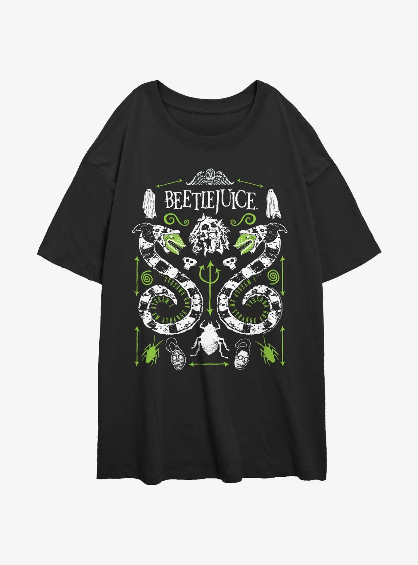 Beetlejuice Sandworm Folk Girls Oversized T-Shirt, , hi-res