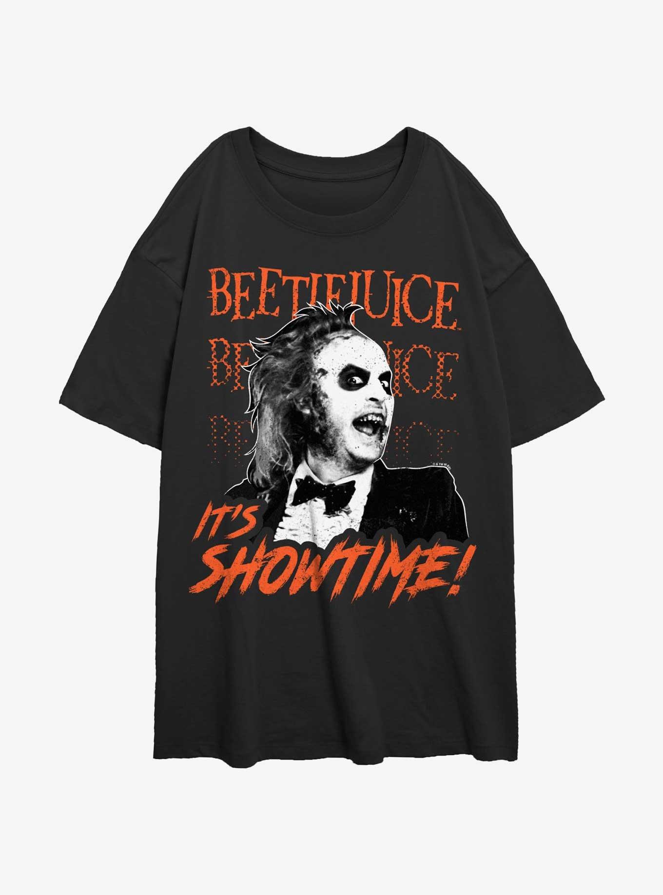 Beetlejuice It's Showtime Girls Oversized T-Shirt