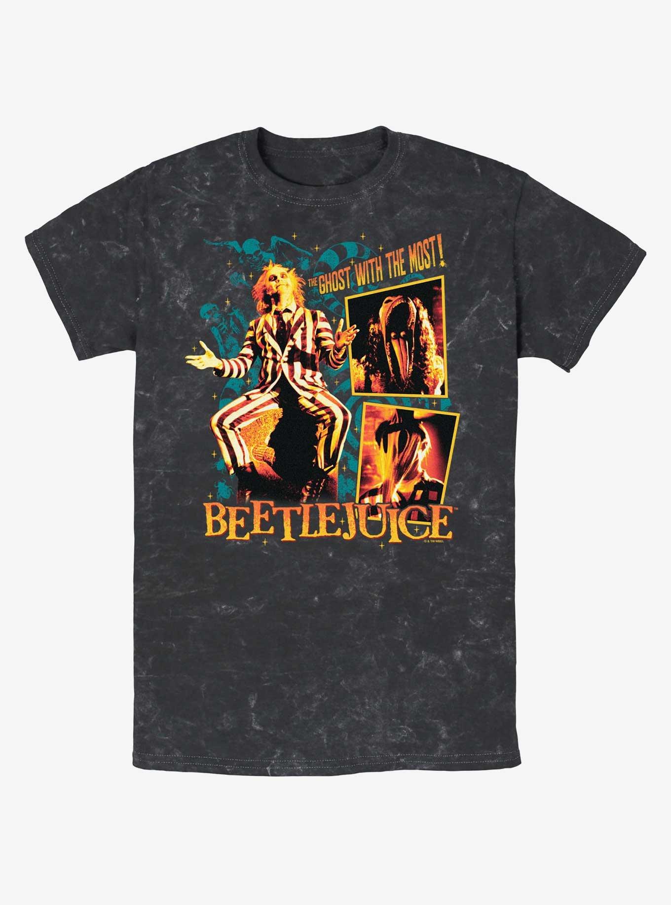 Beetlejuice Collage Boxes Mineral Wash T-Shirt, , hi-res