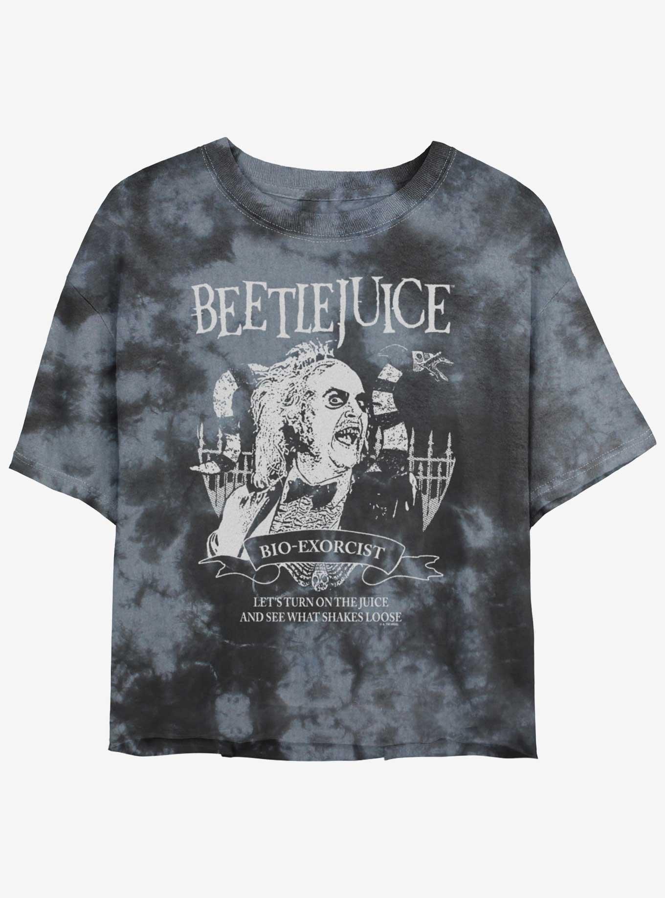 Beetlejuice Bio-Exorcist Girls Tie-Dye Crop T-Shirt, , hi-res