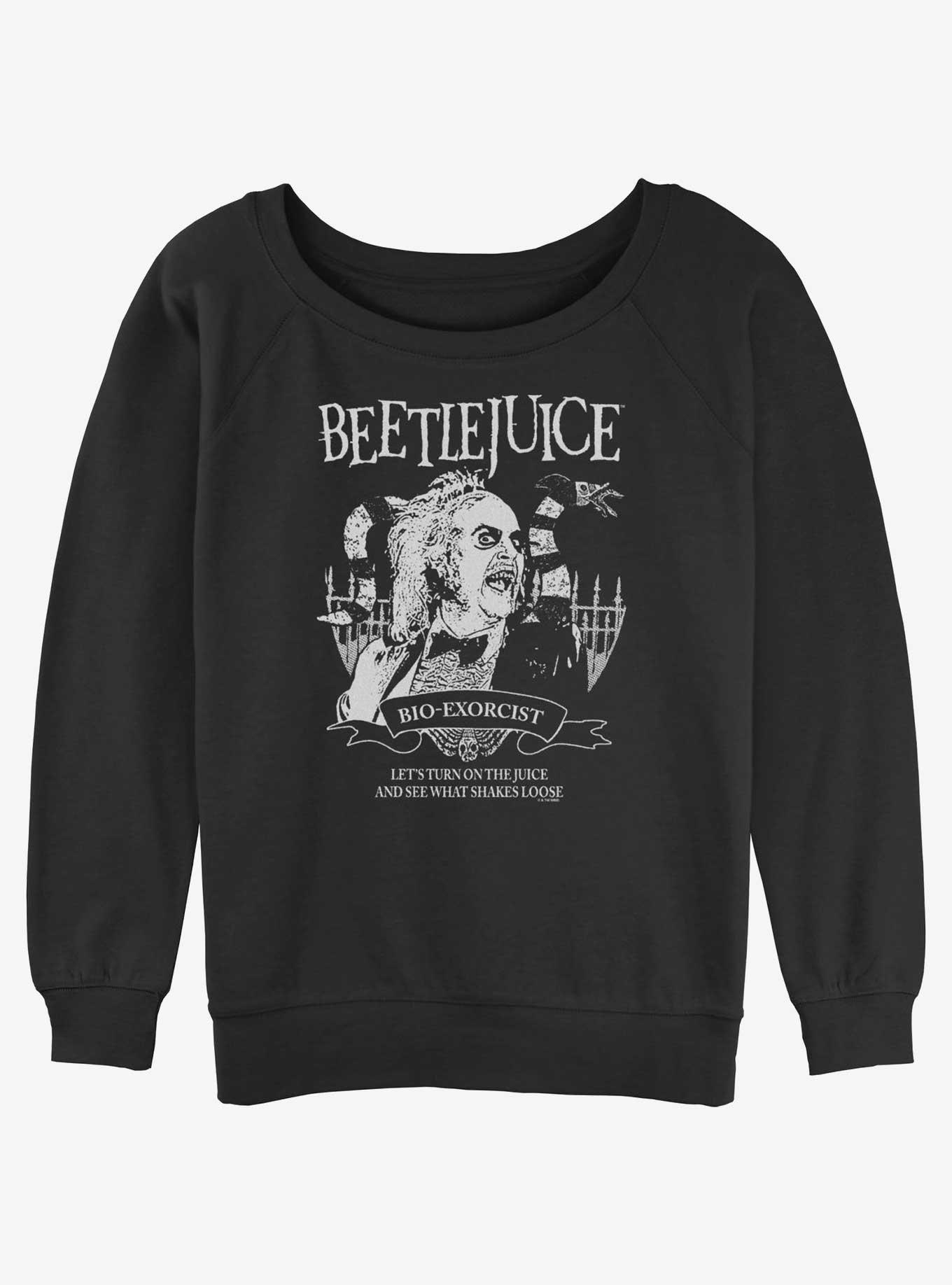 Beetlejuice Bio-Exorcist Girls Slouchy Sweatshirt, , hi-res