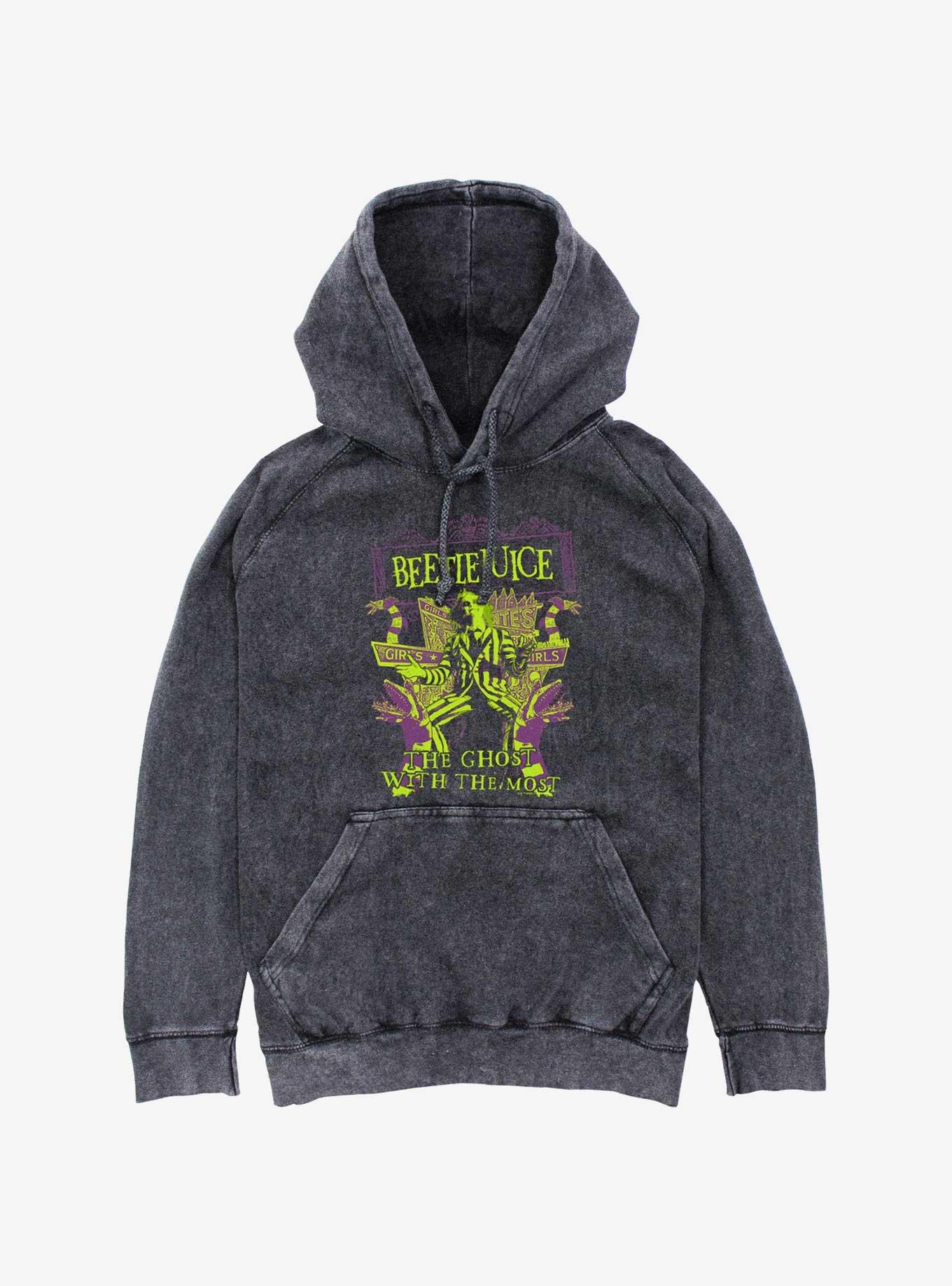 Beetlejuice Ghost With The Most Mineral Wash Hoodie