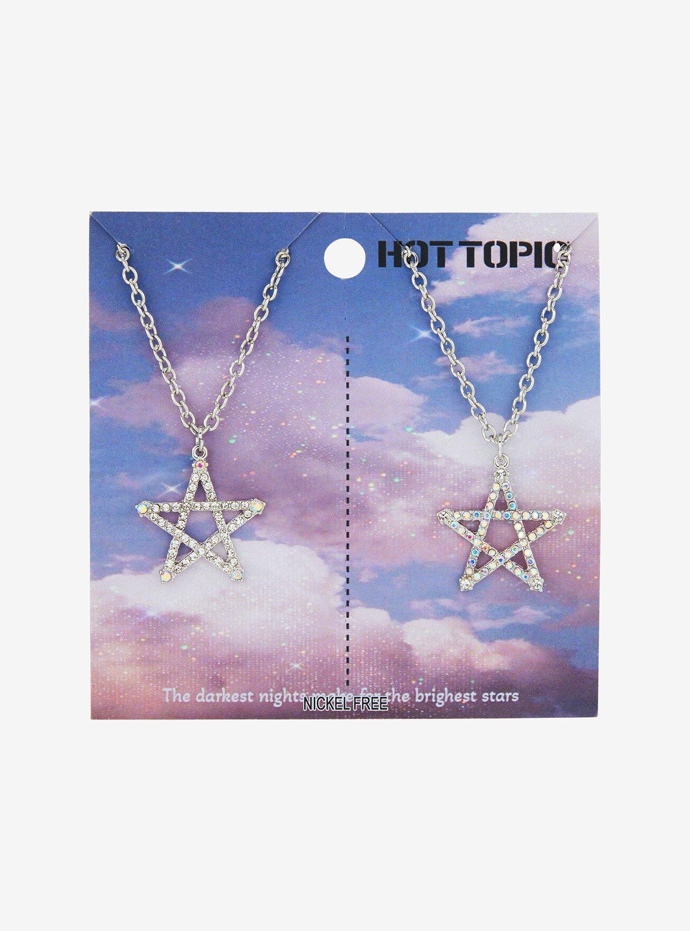 Bling Star Best Friend Necklace Set, , hi-res