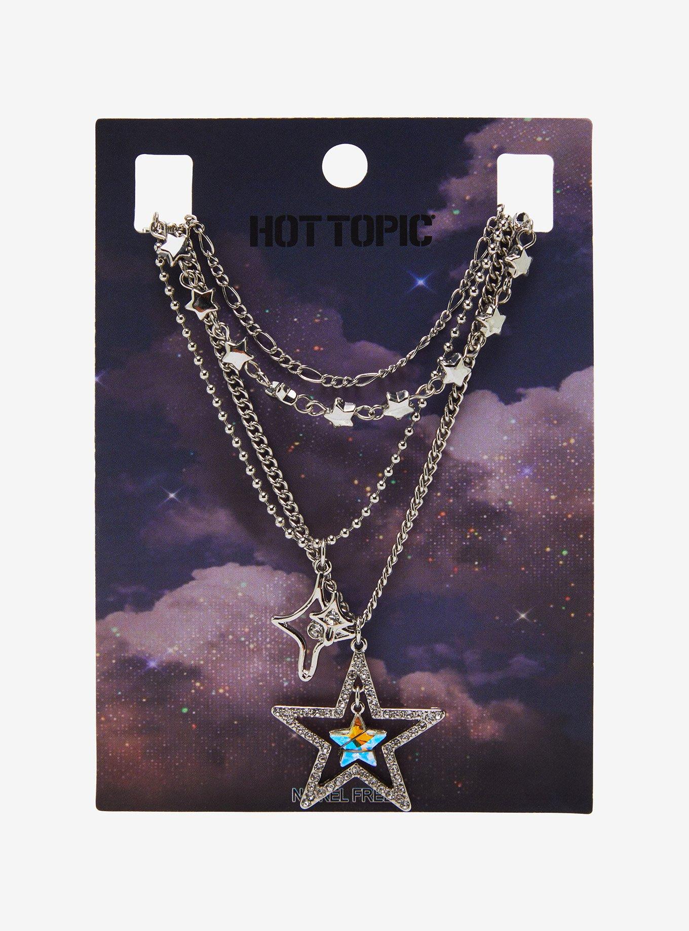 Star Bling Chain Necklace Set, , hi-res