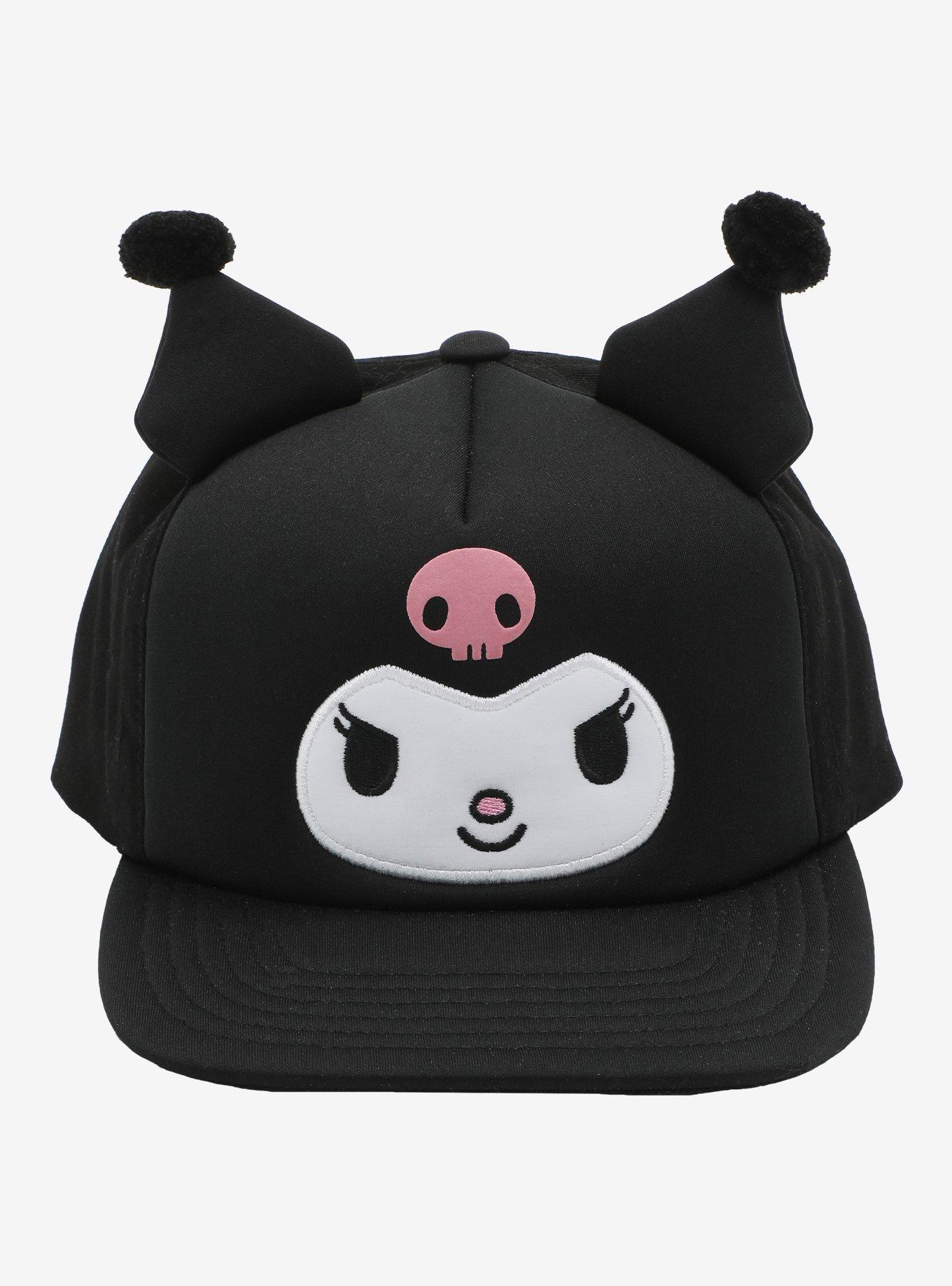 Kuromi 3D Ears Foam Snapback Hat, , hi-res