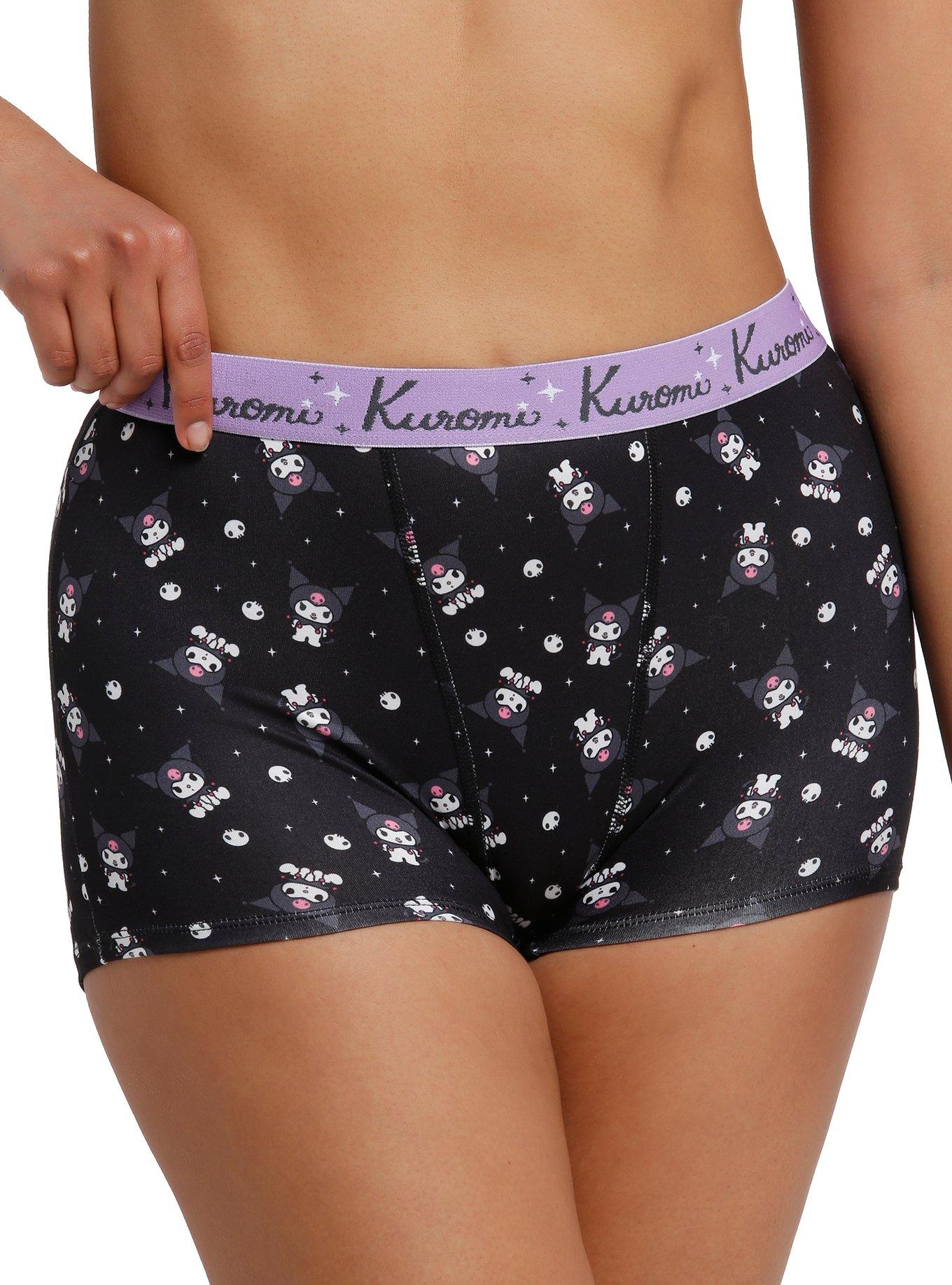 Kuromi Skull & Star Boyshort Panty, , hi-res