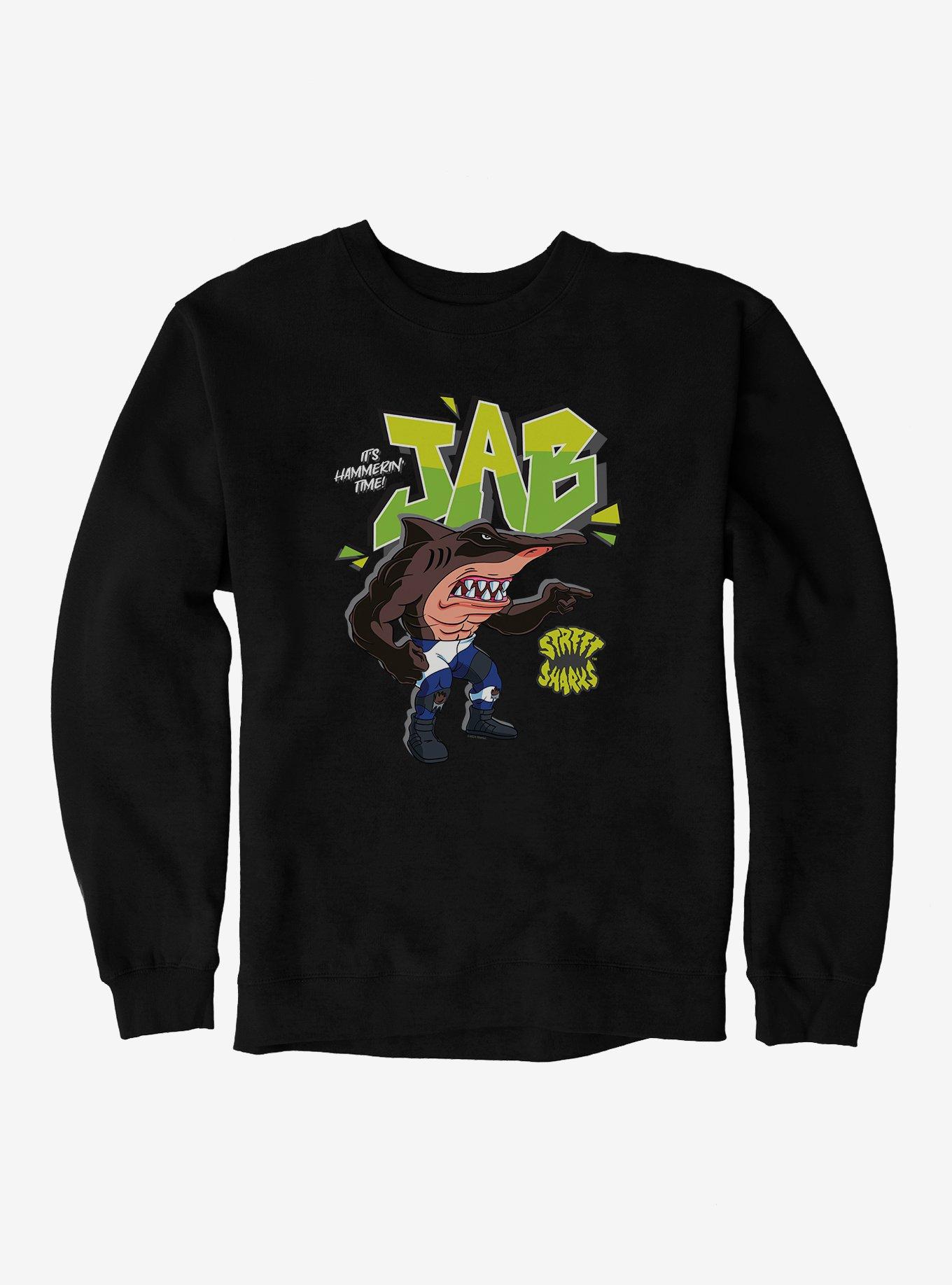 Street Sharks Jab Its Hammerin Time Sweatshirt, BLACK, hi-res