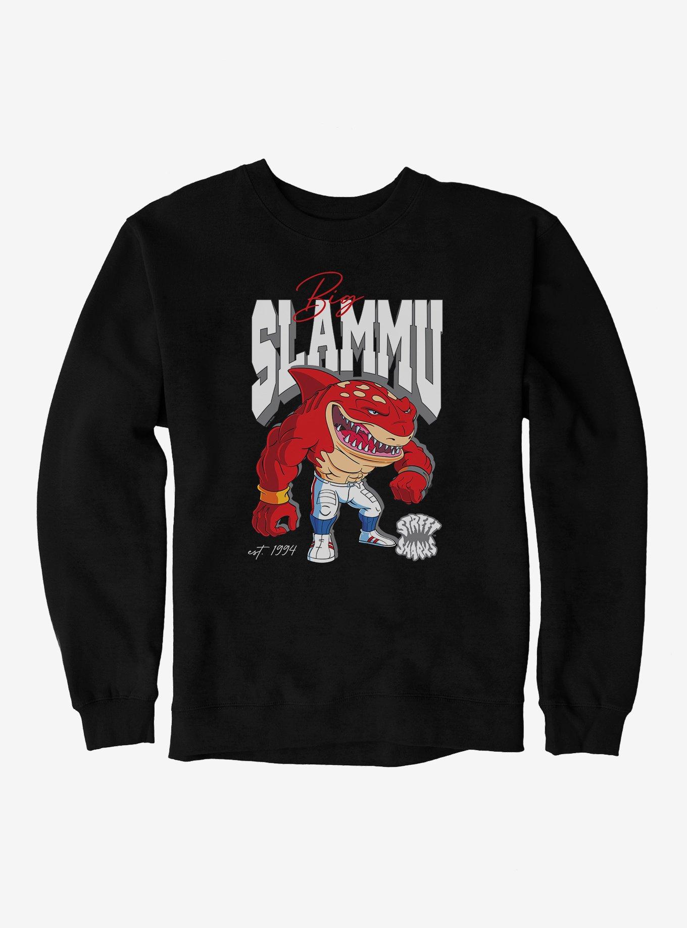 Street Sharks Big Slammu Est 1994 Sweatshirt, BLACK, hi-res