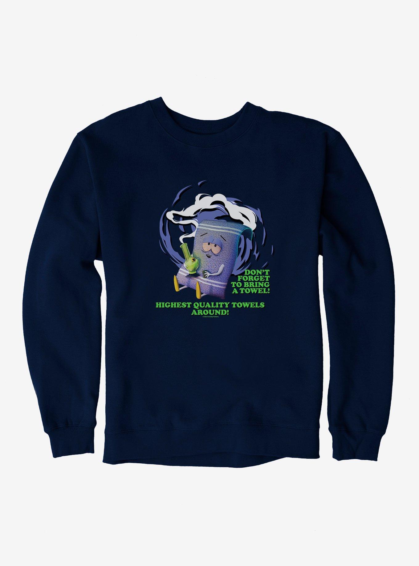South Park Don't Forget To Bring A Towel! Sweatshirt, NAVY, hi-res