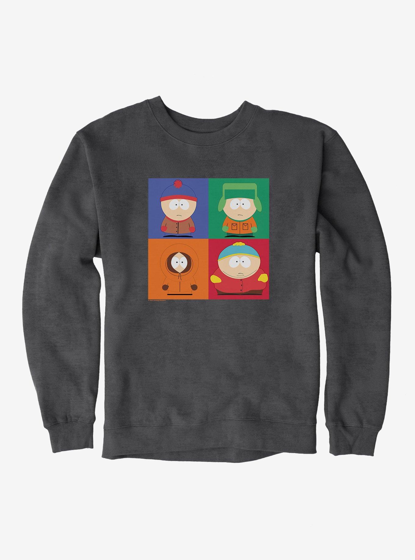 South Park Stan, Kyle, Kenny And Cartman Sweatshirt, DARK HEATHER, hi-res
