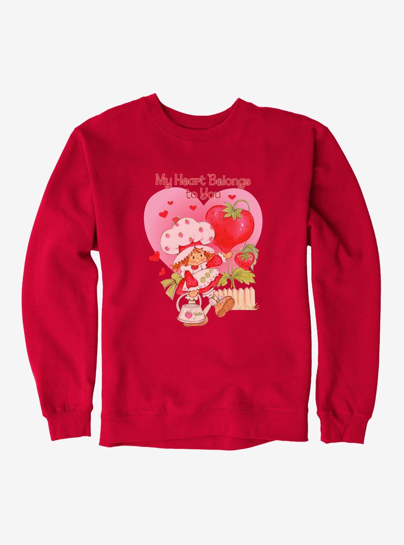 Strawberry Shortcake My Heart Sweatshirt, RED, hi-res