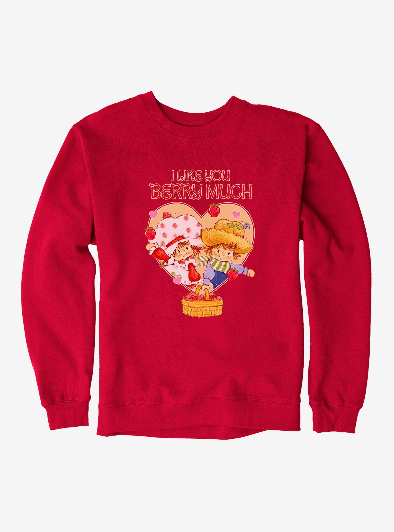 Strawberry Shortcake And Huckleberry Pie Berry Much Sweatshirt, RED, hi-res