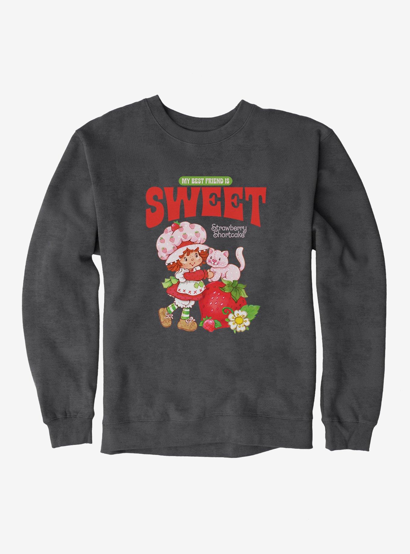 Strawberry Shortcake And Custard Vintage My Best Friend Is Sweet Sweatshirt, , hi-res