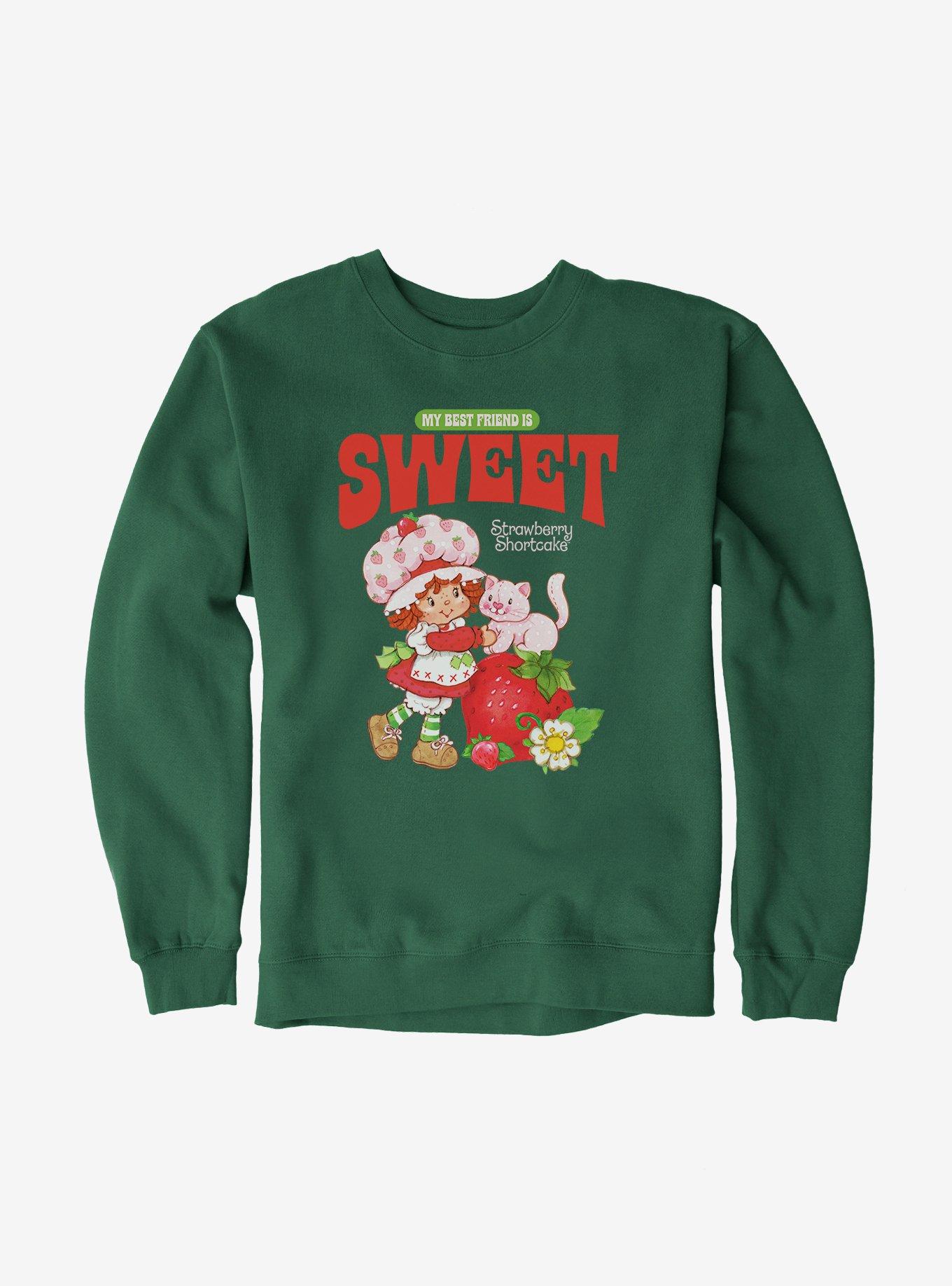 Strawberry Shortcake And Custard Vintage My Best Friend Is Sweet Sweatshirt, , hi-res