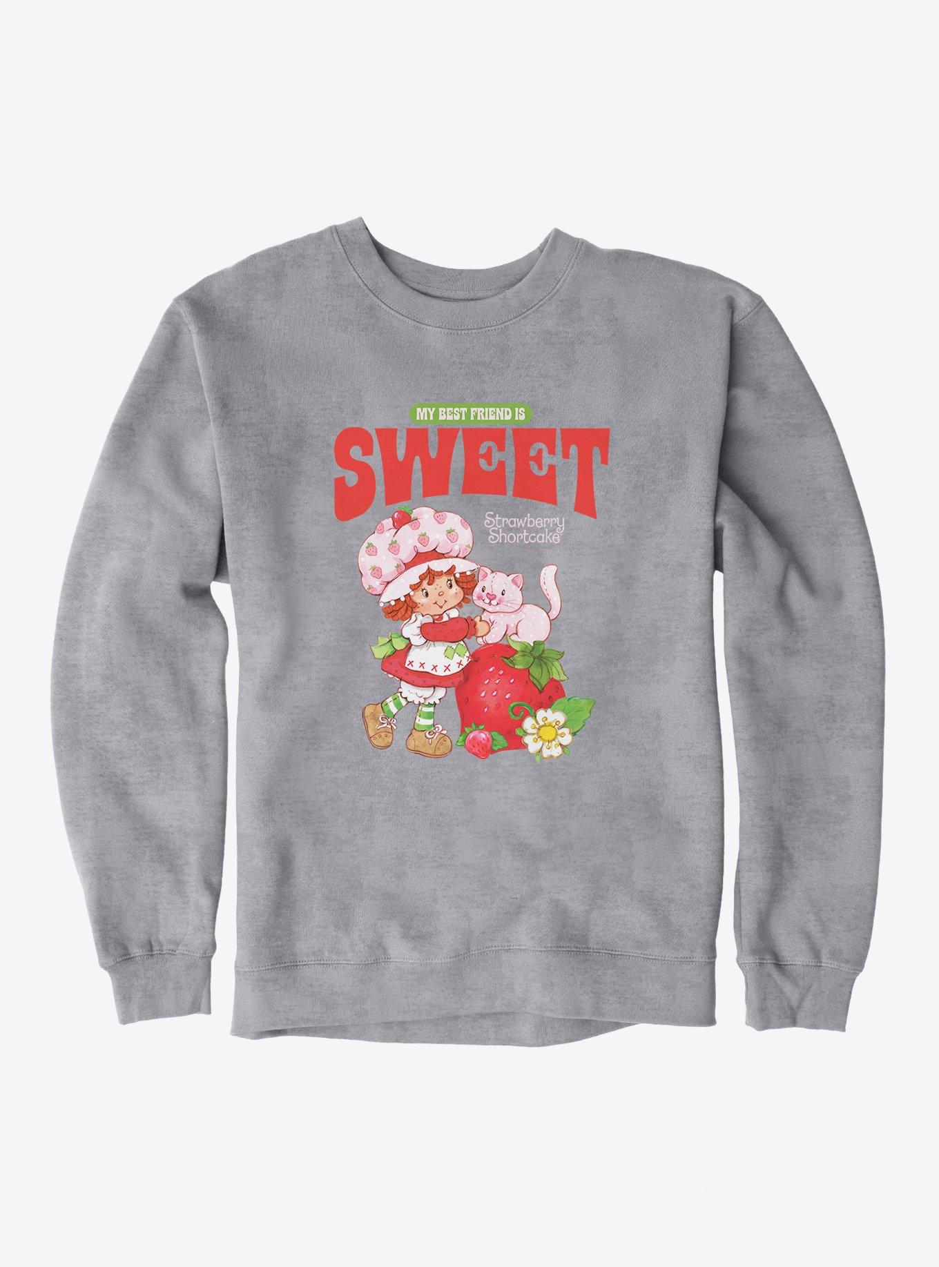 Strawberry Shortcake And Custard Vintage My Best Friend Is Sweet Sweatshirt, , hi-res