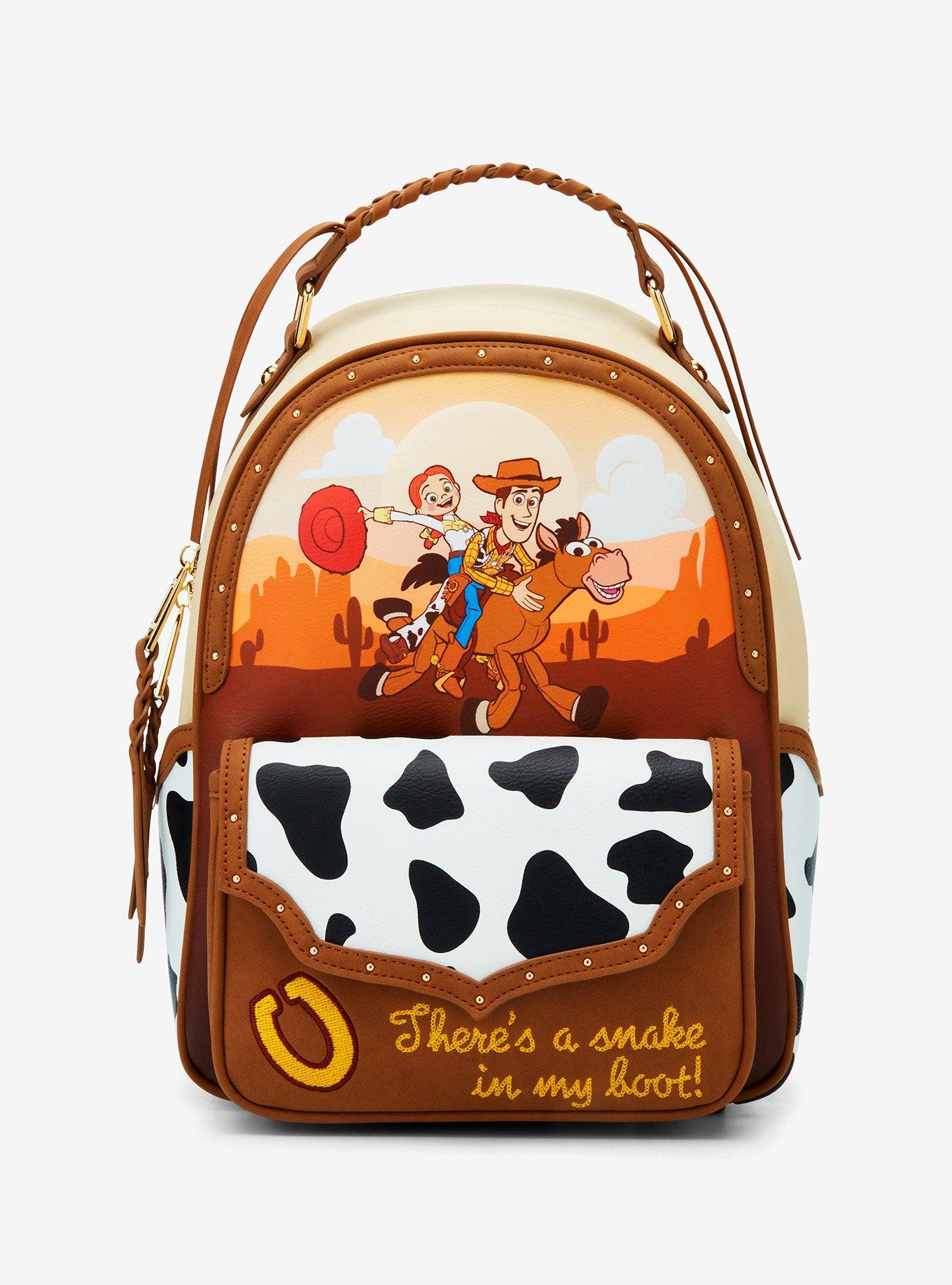 Disney Pixar Toy Story Woody, Jessie, and Bullseye Western Mini Backpack — BoxLunch Exclusive, , hi-res