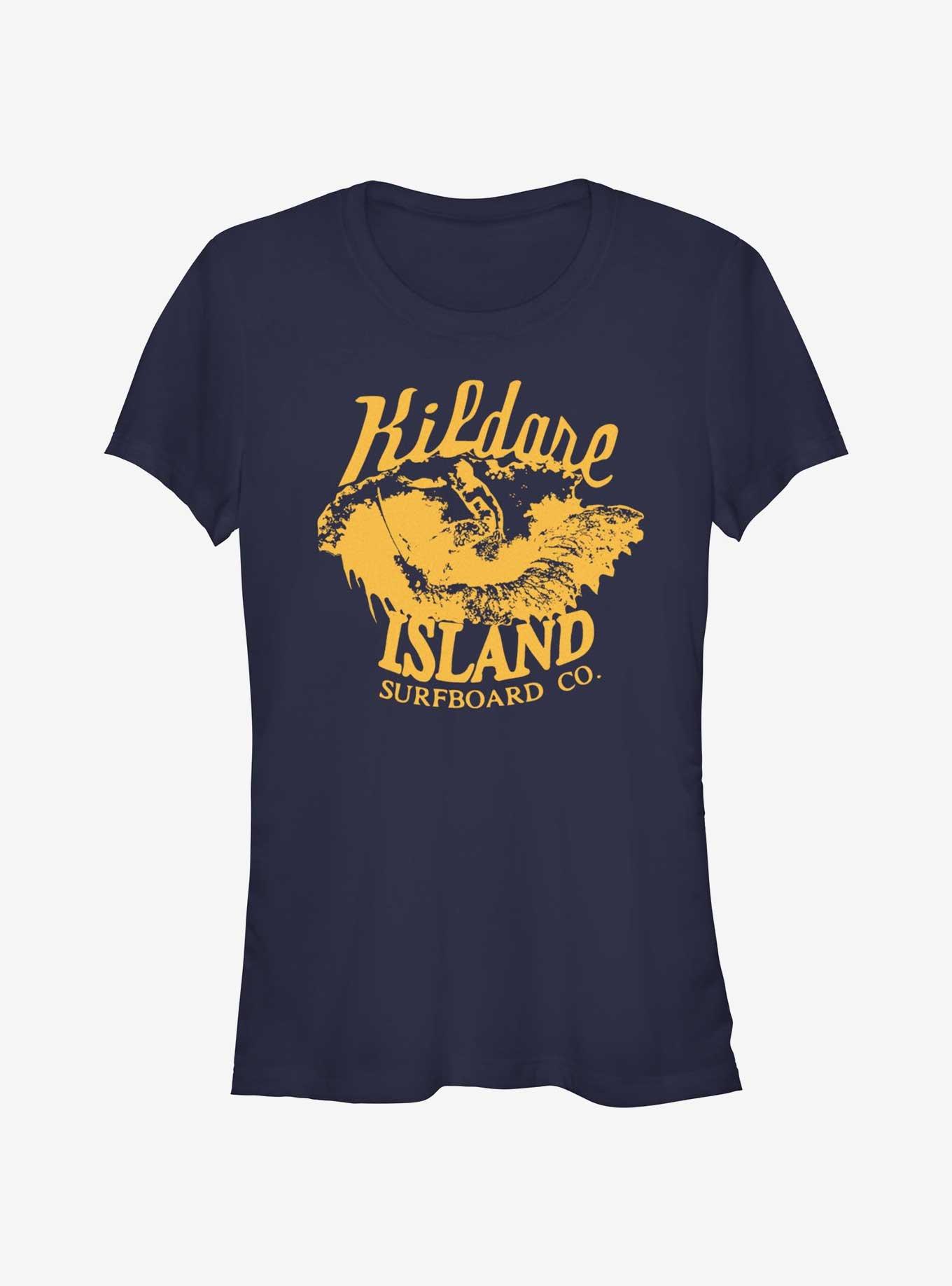 Outer Banks Kildare Island Surfboard Silhouette Girls T-Shirt, , hi-res