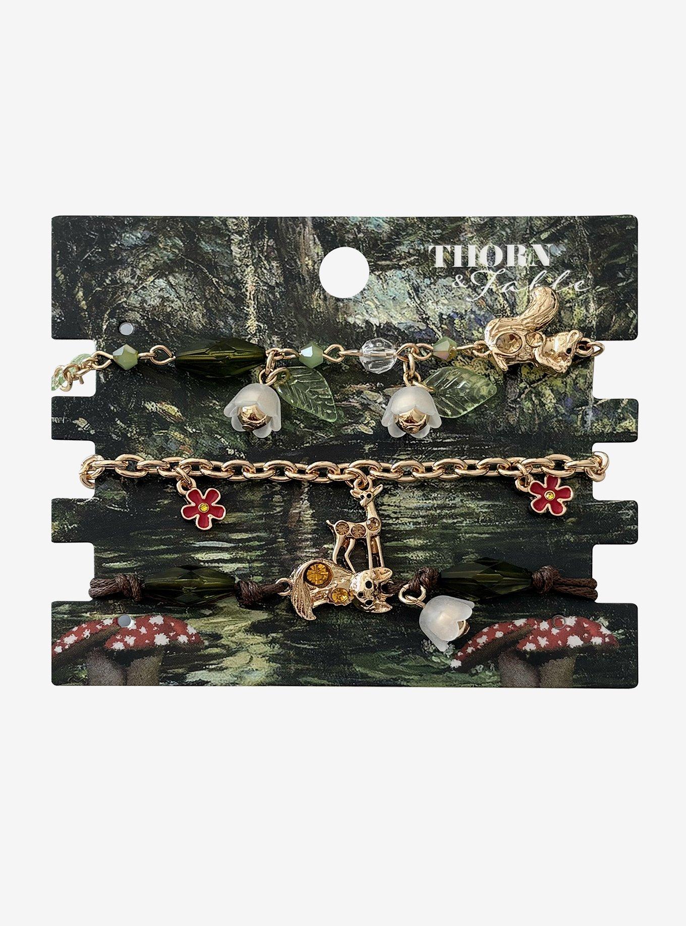 Thorn & Fable Woodland Critter Bracelet Set, , hi-res