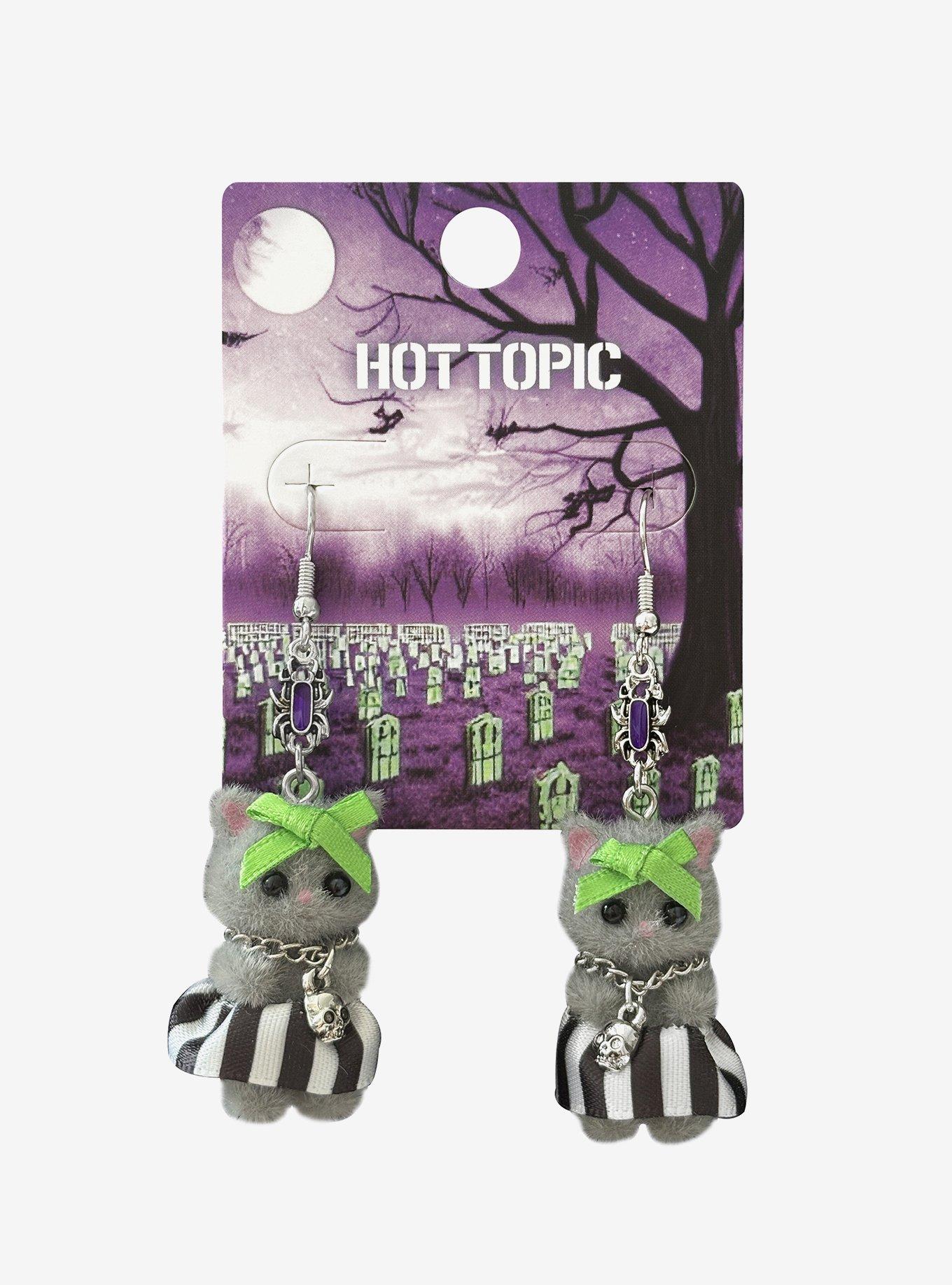 Bug & Cat Drop Earrings, , hi-res