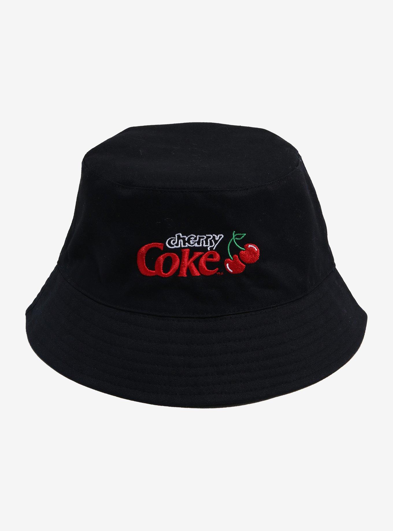 Coca-Cola Cherry Coke Logo Reversible Bucket Hat, , hi-res