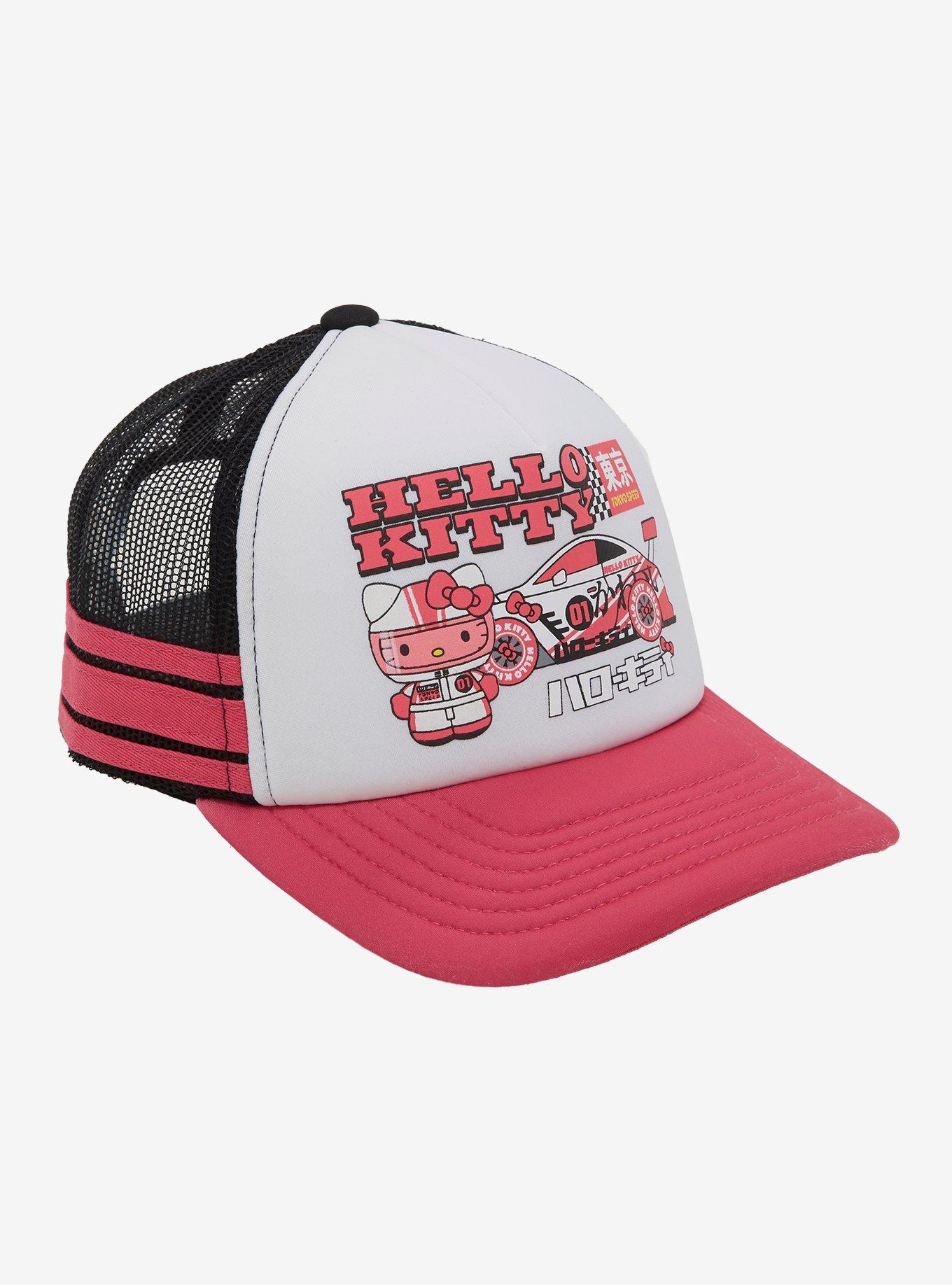 美品 OPEN YY HELLO KITTY X YY TRUCKER CAP Open Yy x Hello Kitty Trucker Cap Black / FEDEX | eBay